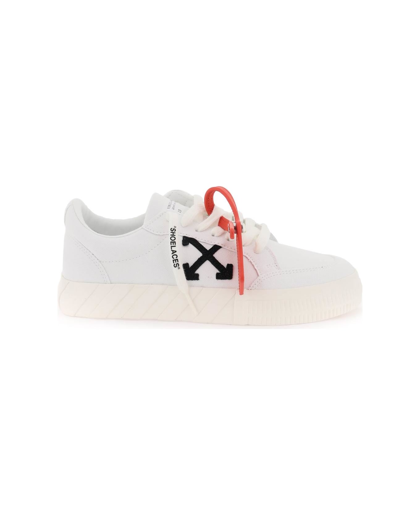 Off-White Vulcanized Fabric Low-top Sneakers - White スニーカー
