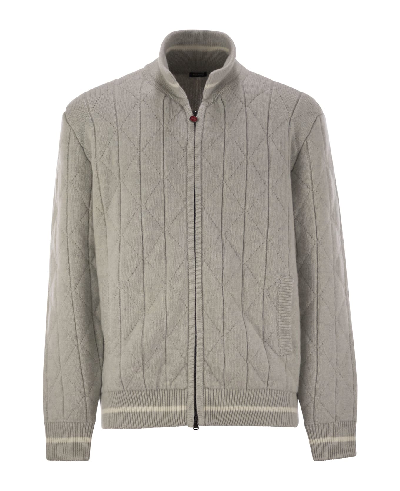 Kiton Cashmere Light Grey Jacket - Light Grey