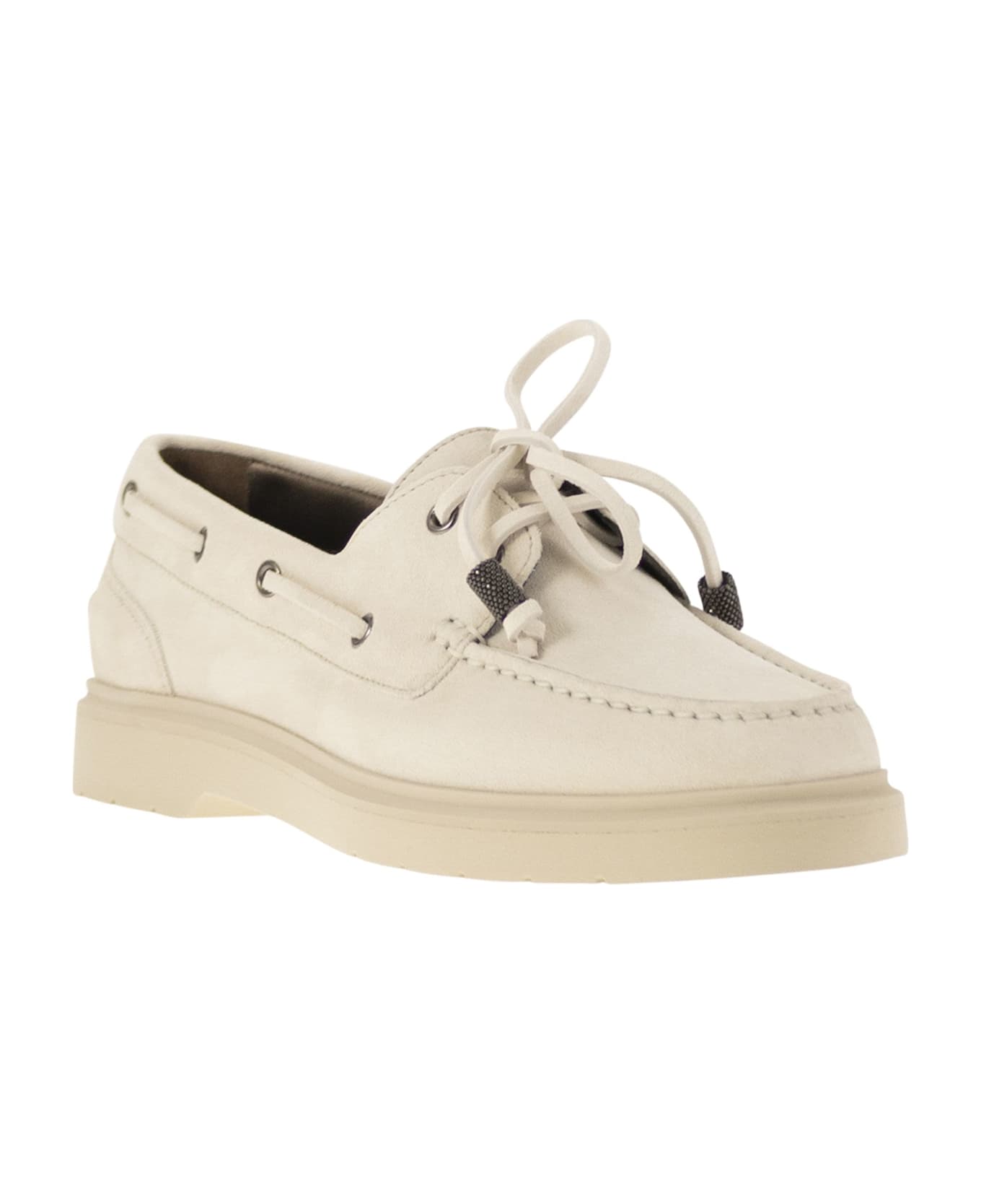 Brunello Cucinelli Penny Loafer Sail - White