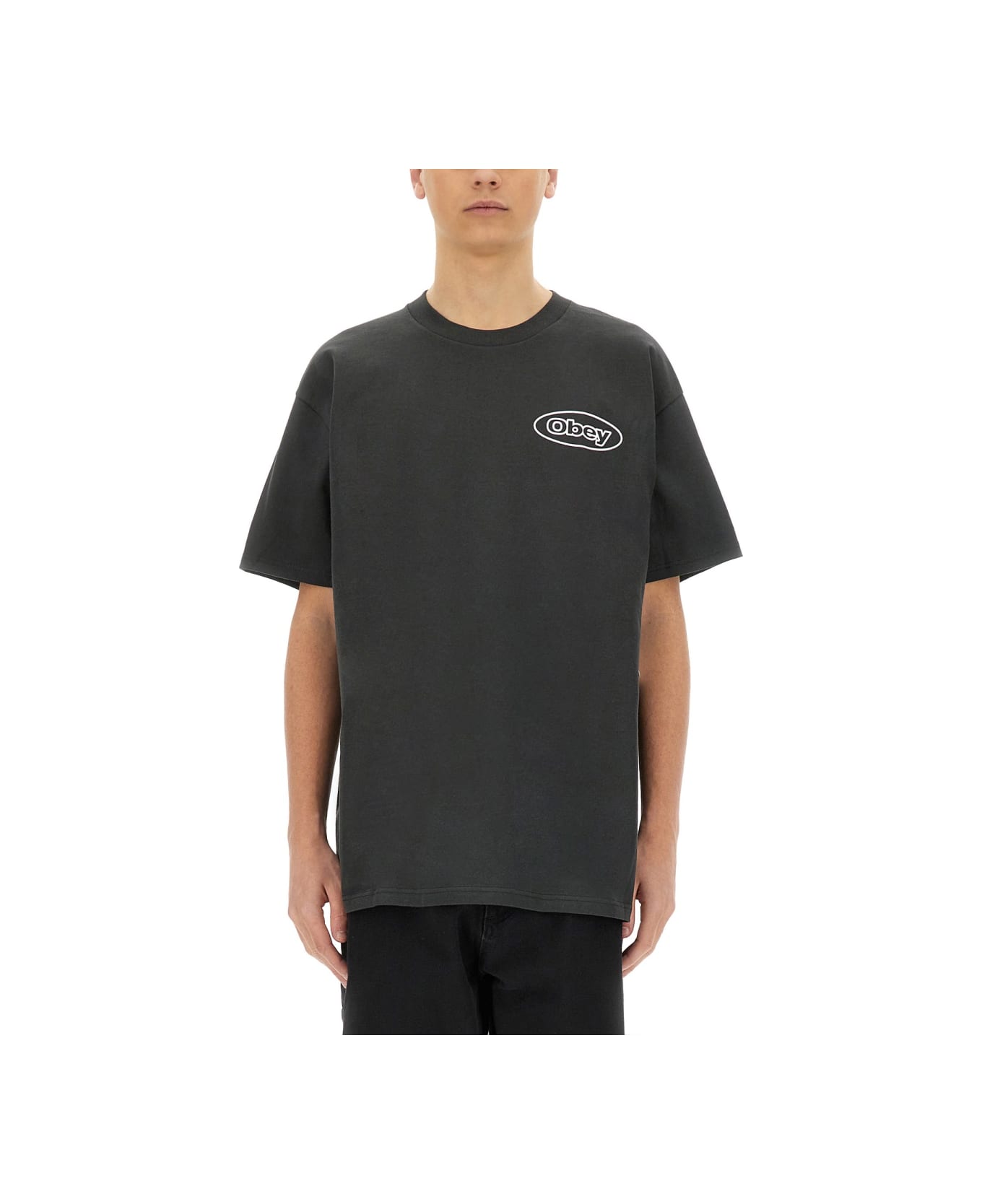 Obey "reaction" T-shirt - BLACK