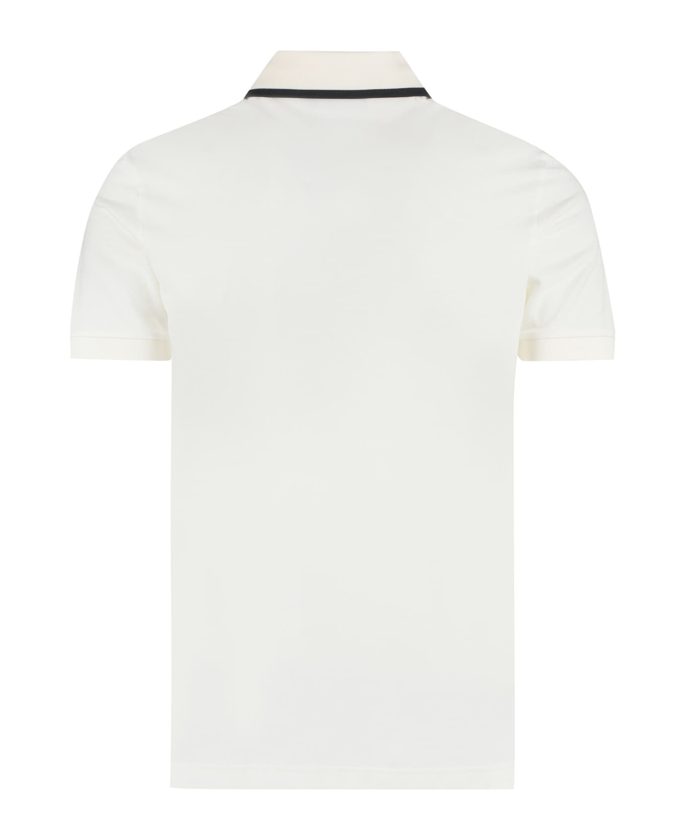 Dolce & Gabbana Short Sleeve Cotton Polo Shirt - Ivory