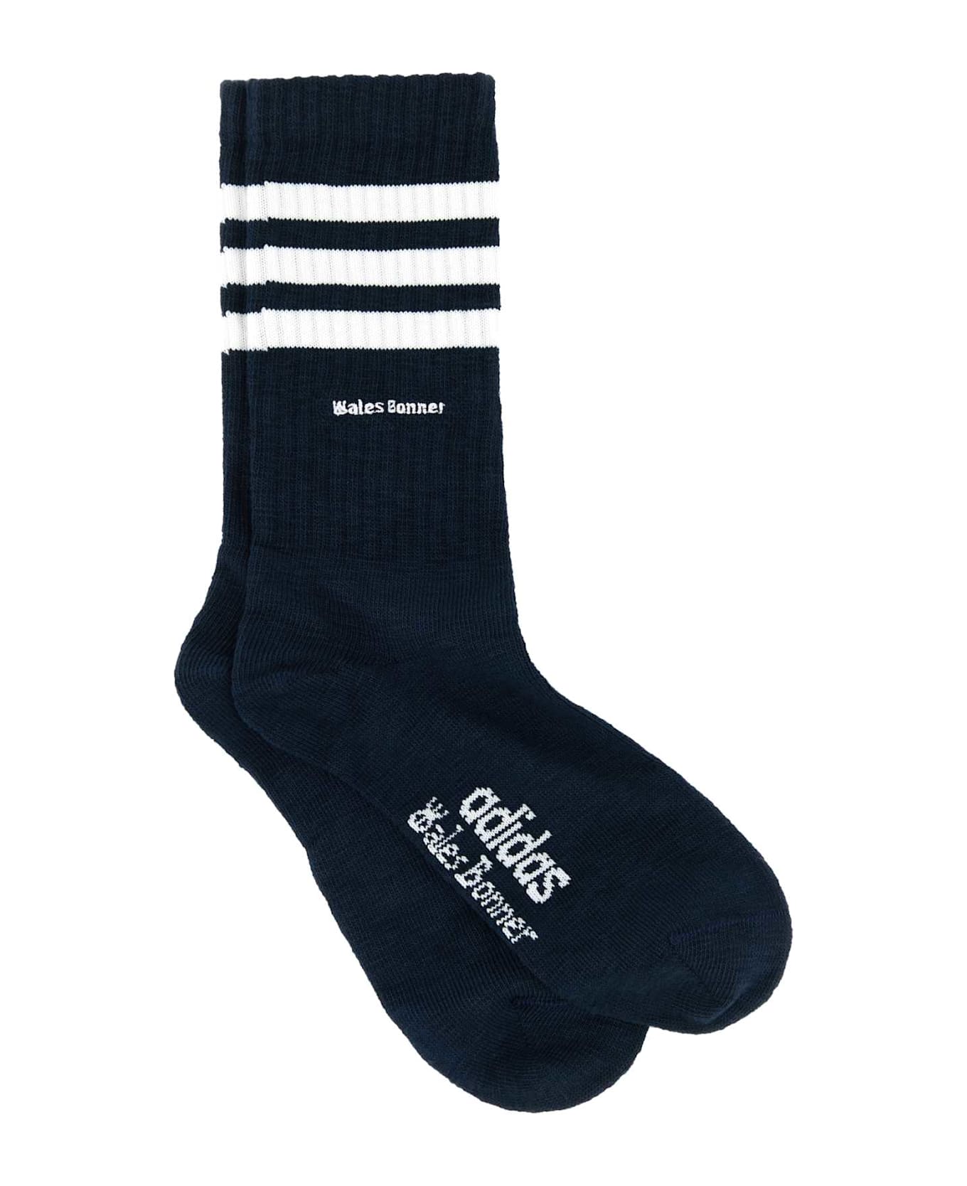 Adidas Multicolor Stretch Cotton Blend Wales Bonner X Adidas Socks Set - NIGHTNAVYCHALKWHITE