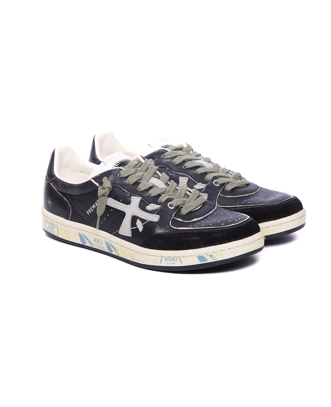 Premiata Bsktclay 6909 Sneakers - Black