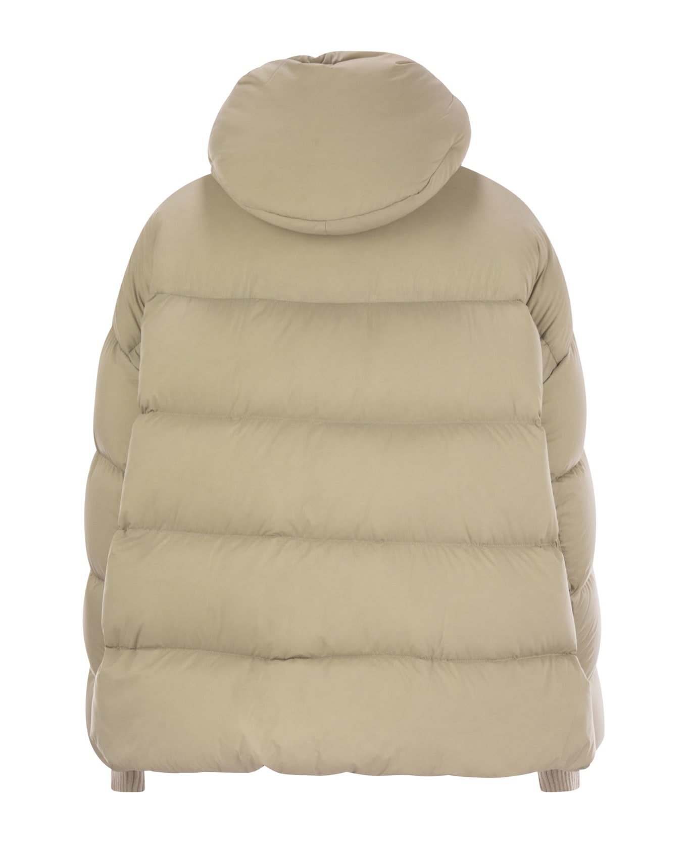 Herno Nylon Microfibre Bomber Jacket - Beige