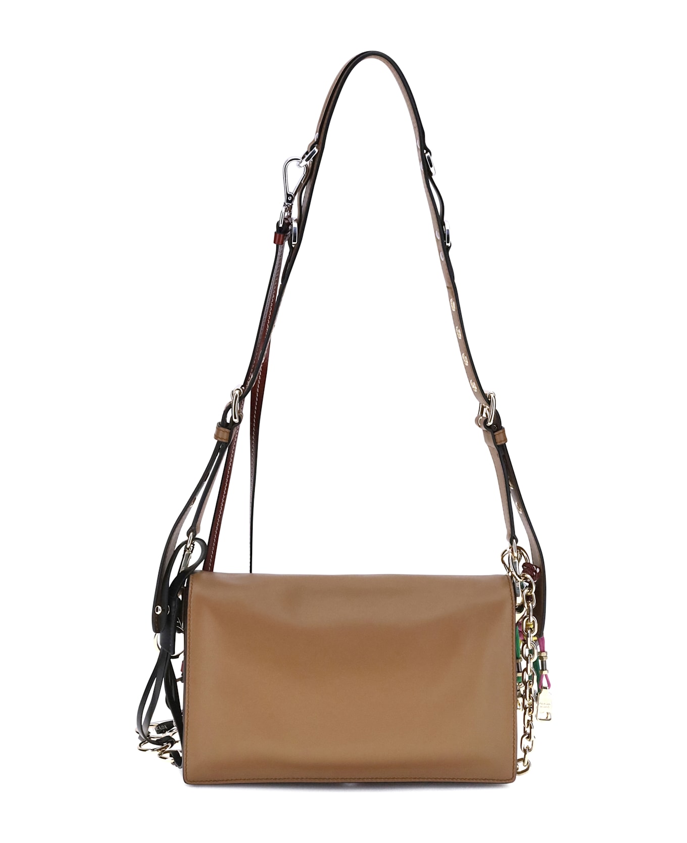 Prada Soft Sound Small Shoulder Bag - Caramel N