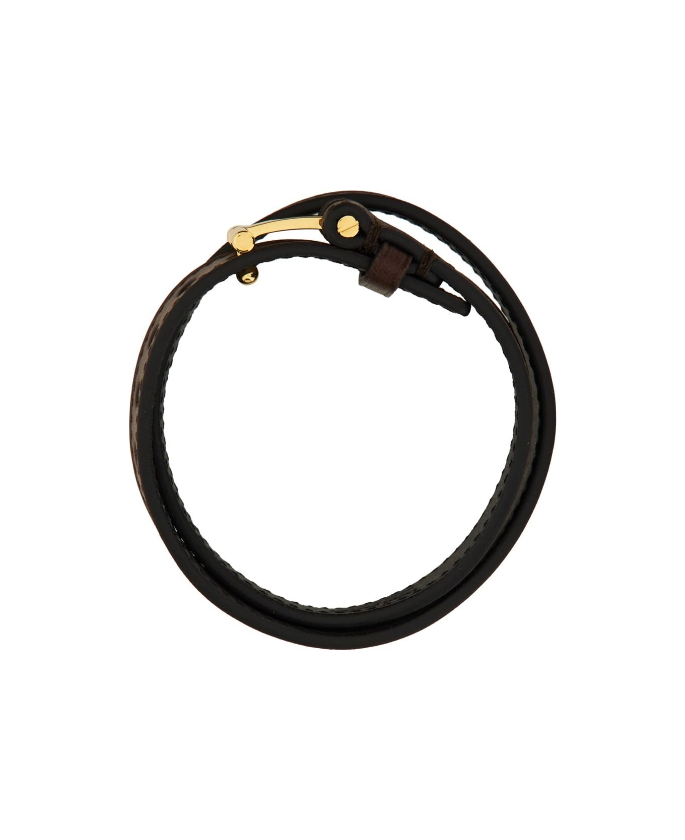 Tom Ford T-buckle Fastened Bracelet - BROWN