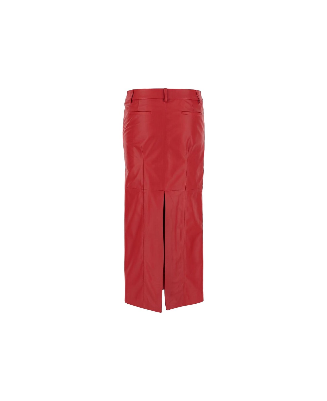 Armarium Leather Skirt - RED