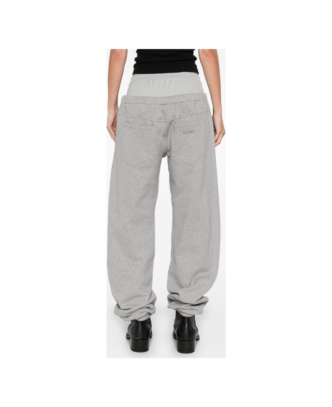 The Attico Cotton Sweatpants - Grey