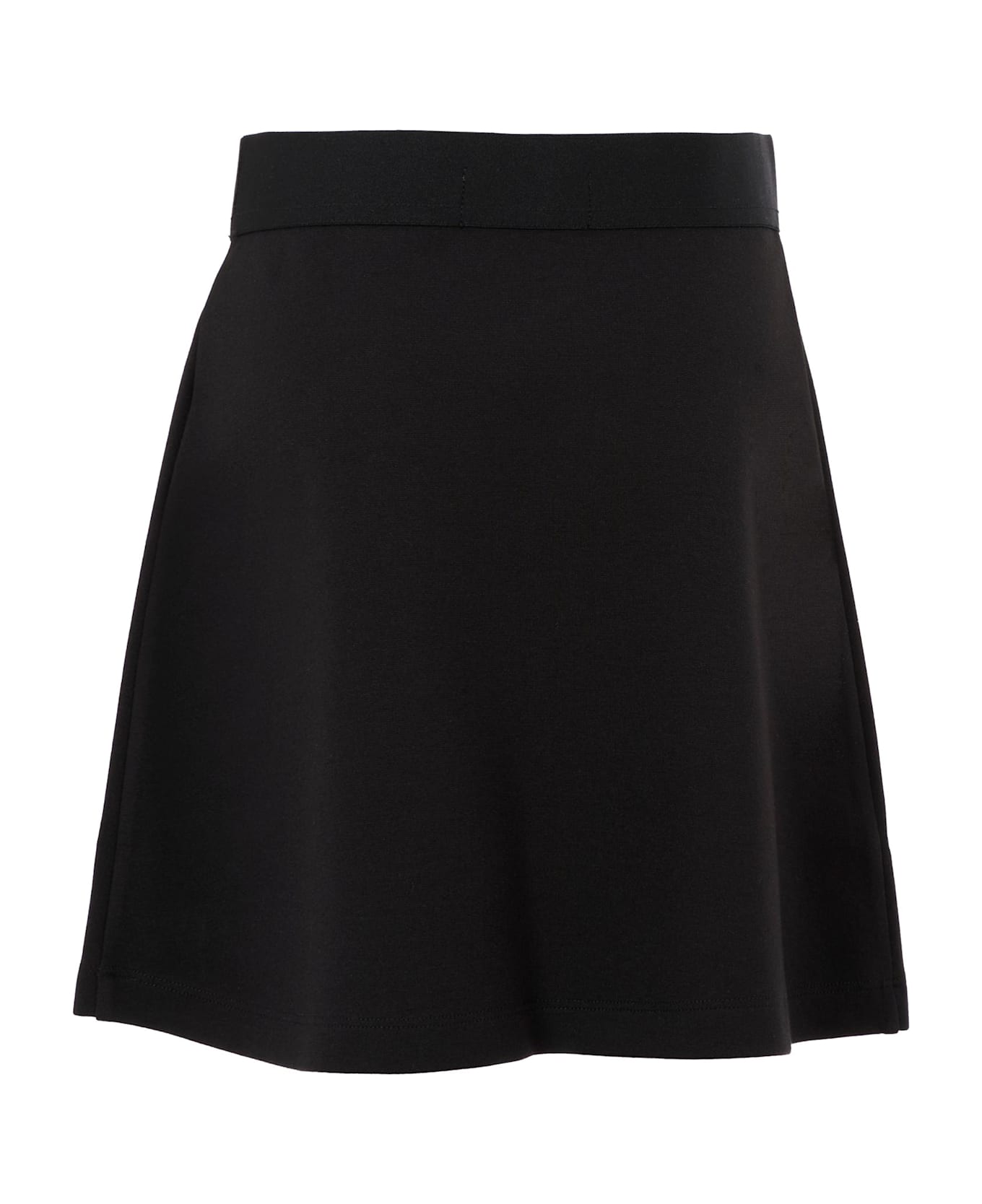 Calvin Klein Black Skirt For Girl With White Logo - Black