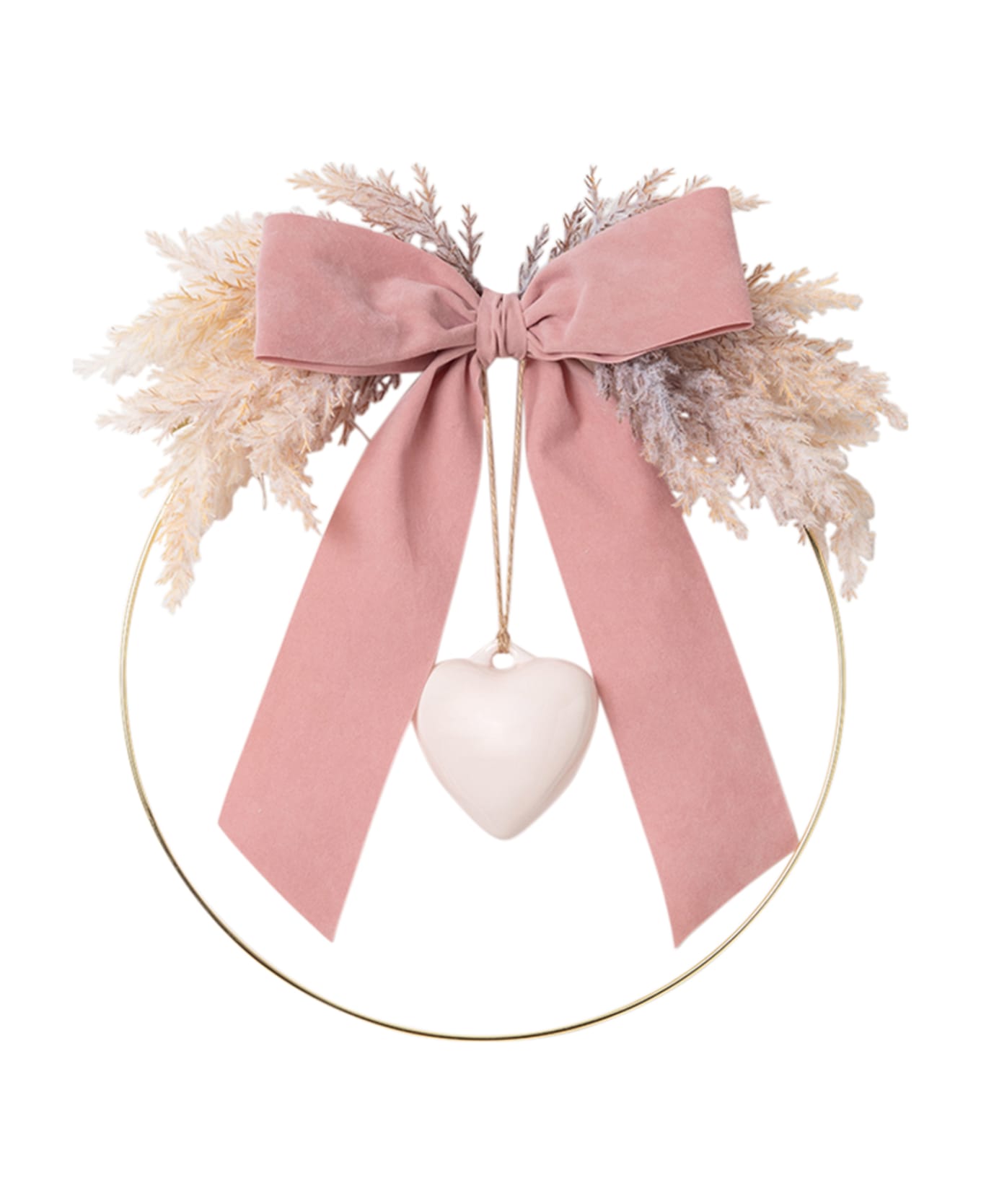 Little Bear Pink Birth Bow For Baby Girl With Heart - Pink アクセサリー＆ギフト
