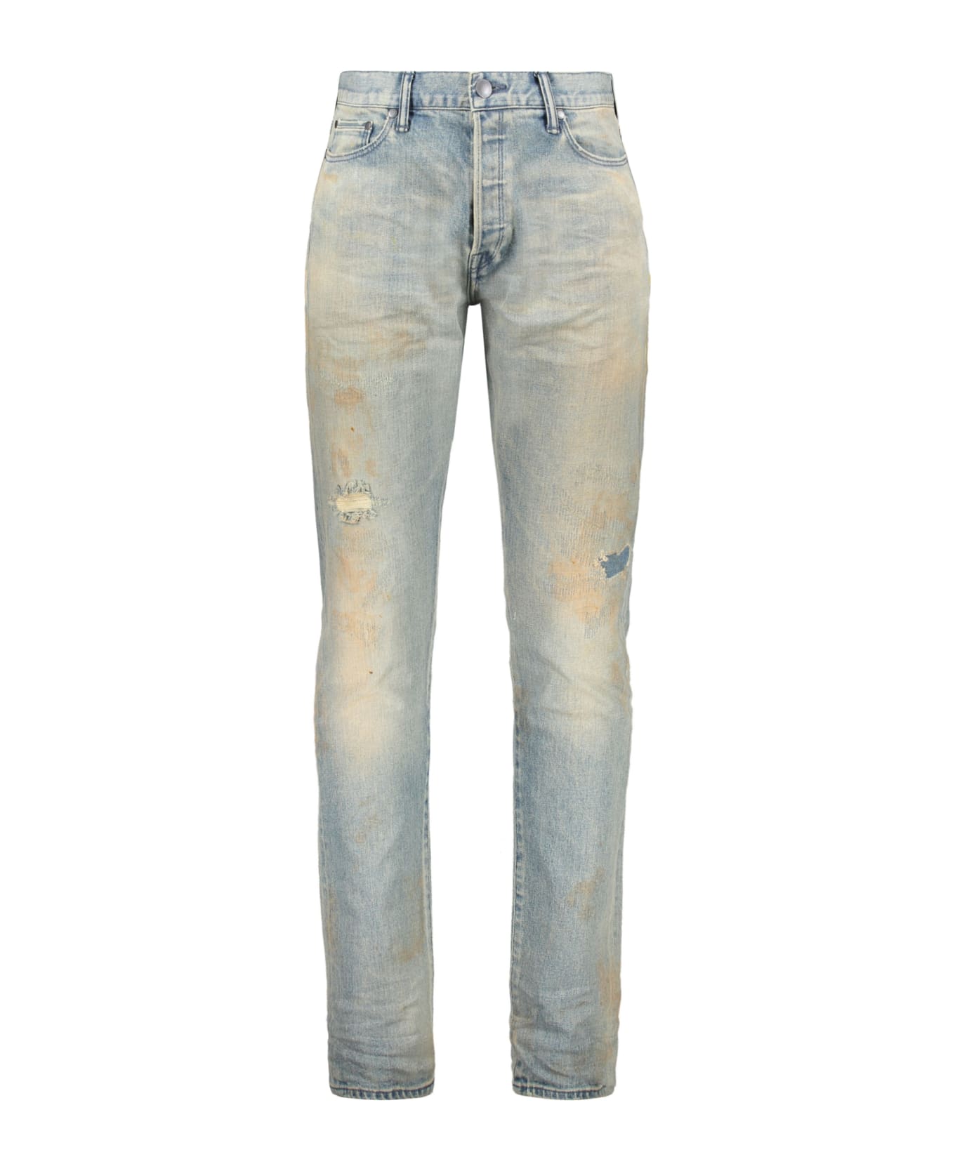 John Elliott Straight Leg Jeans - Denim