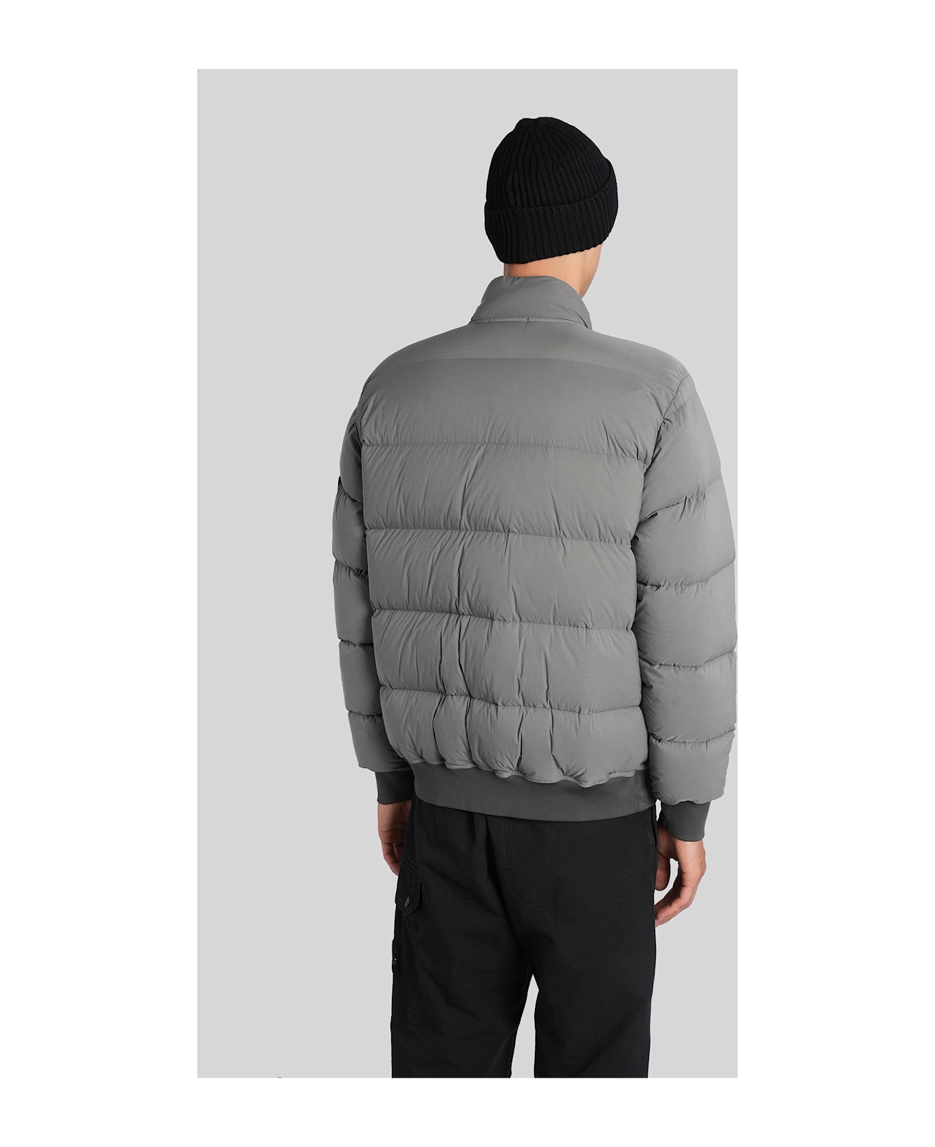Stone Island Puffer In Grey Polyamide - grey