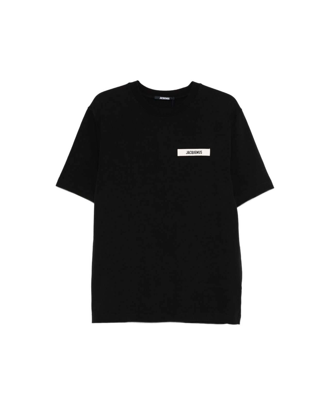 Jacquemus Logo Cotton T-shirt - Black