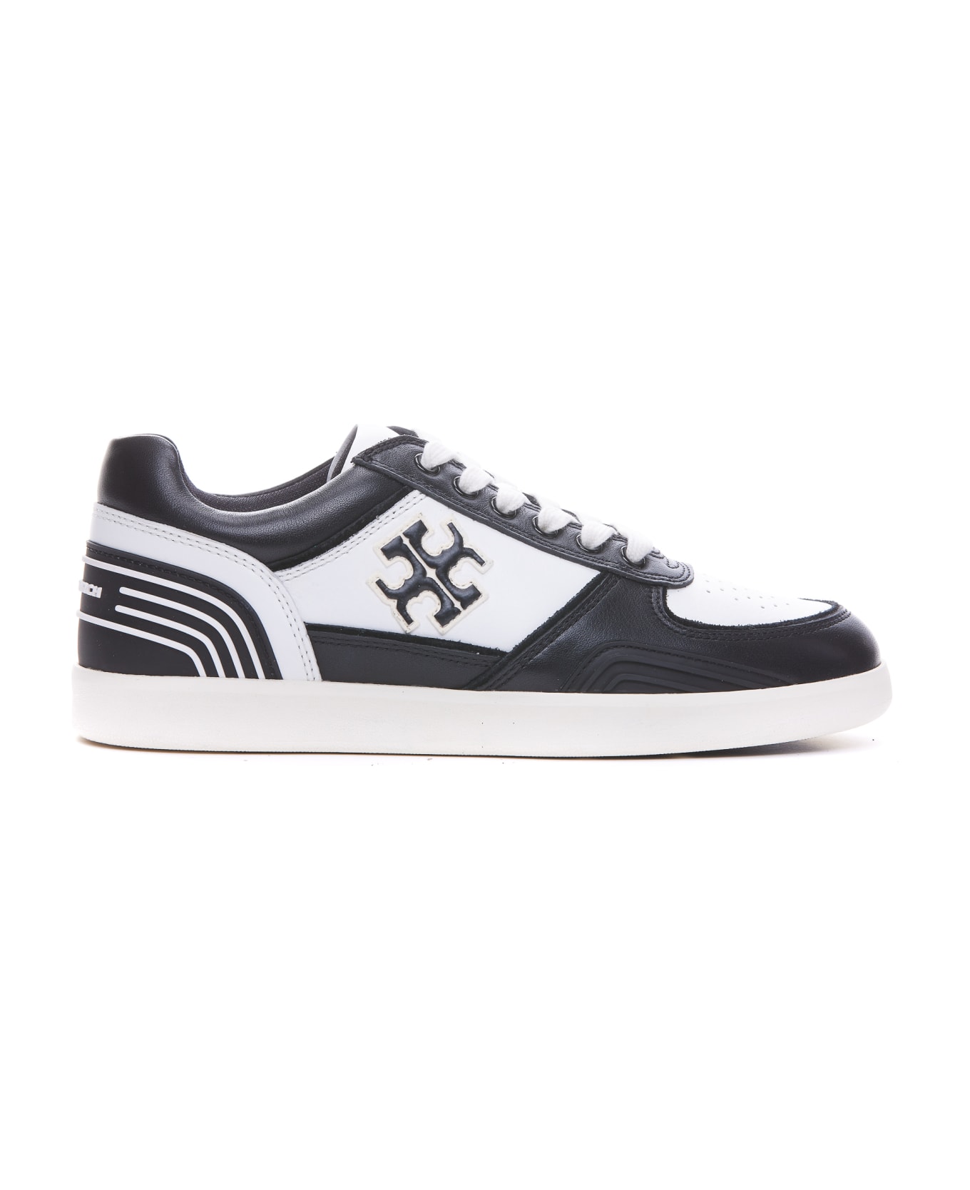 Tory Burch Clover Court Leather Low-top Sneakers - White