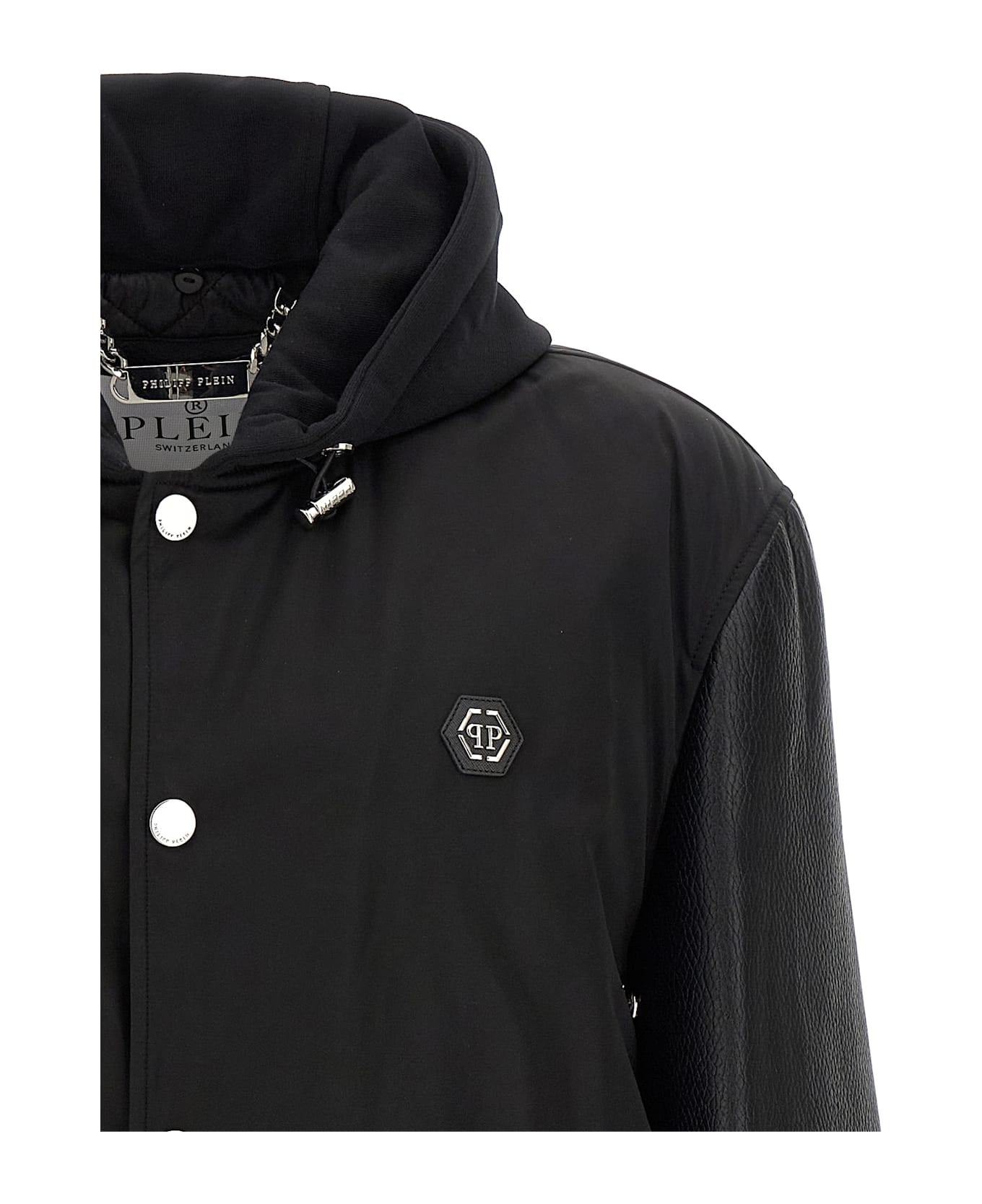 Philipp Plein 
varsity
 Bomber Jacket - Black  