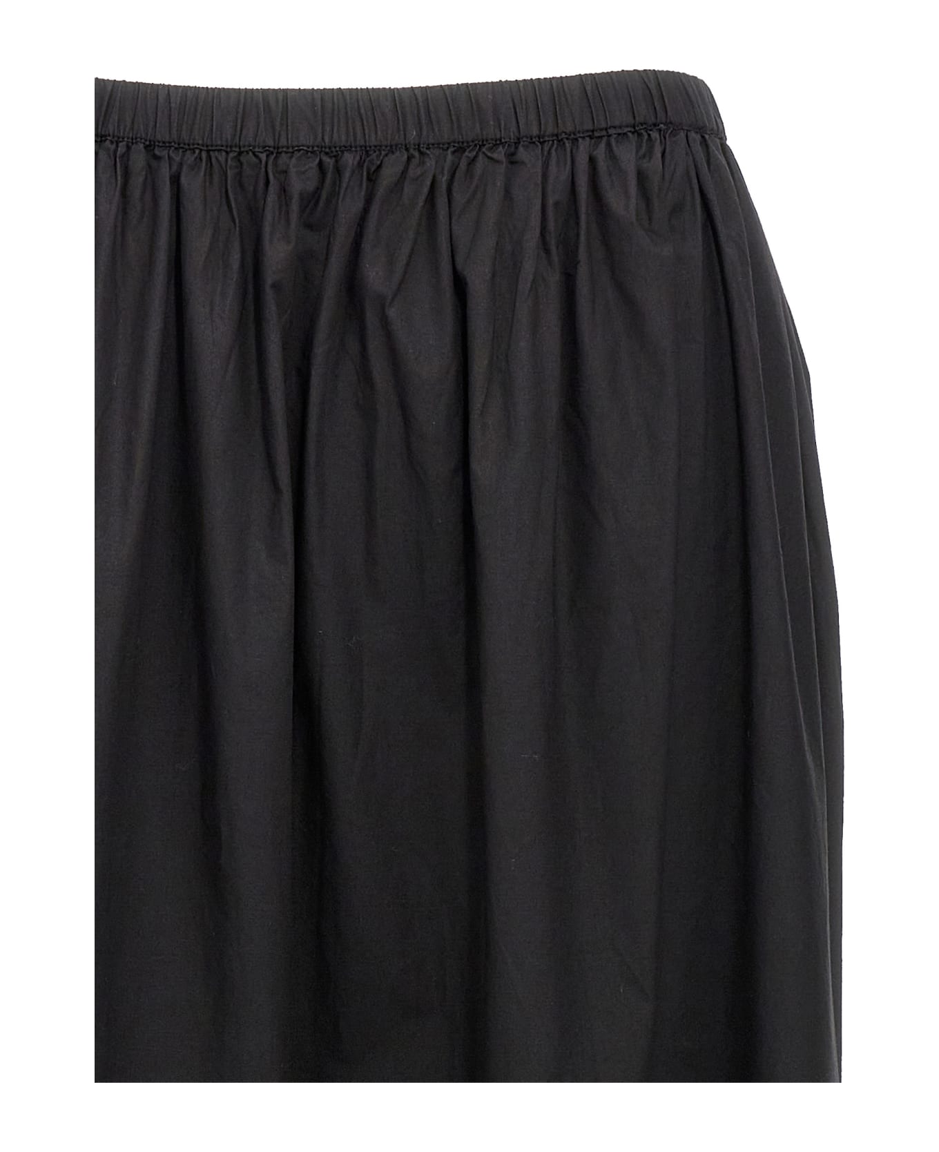 Ganni Flouncy Midi Skirt - Black