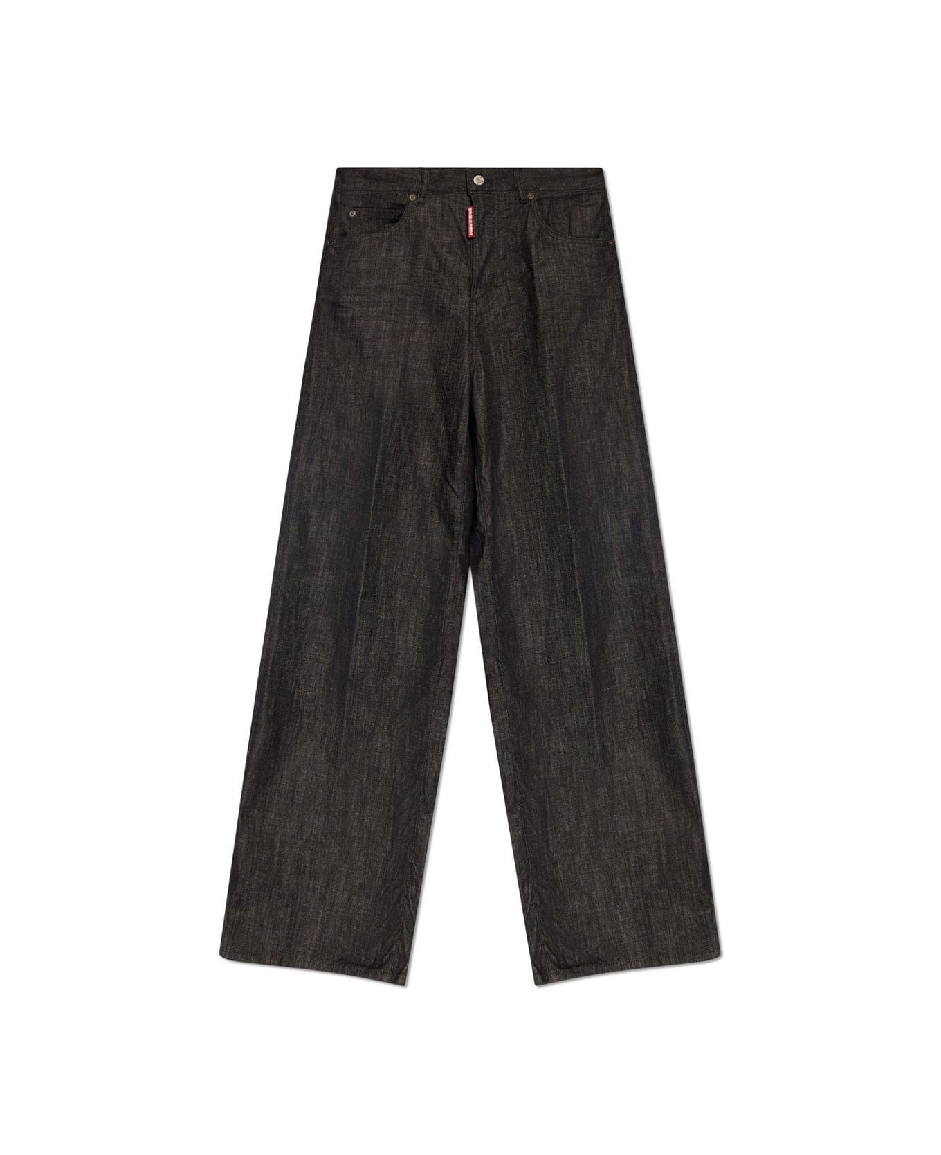 Dsquared2 Logo-patch Wide-leg Traveller Jeans