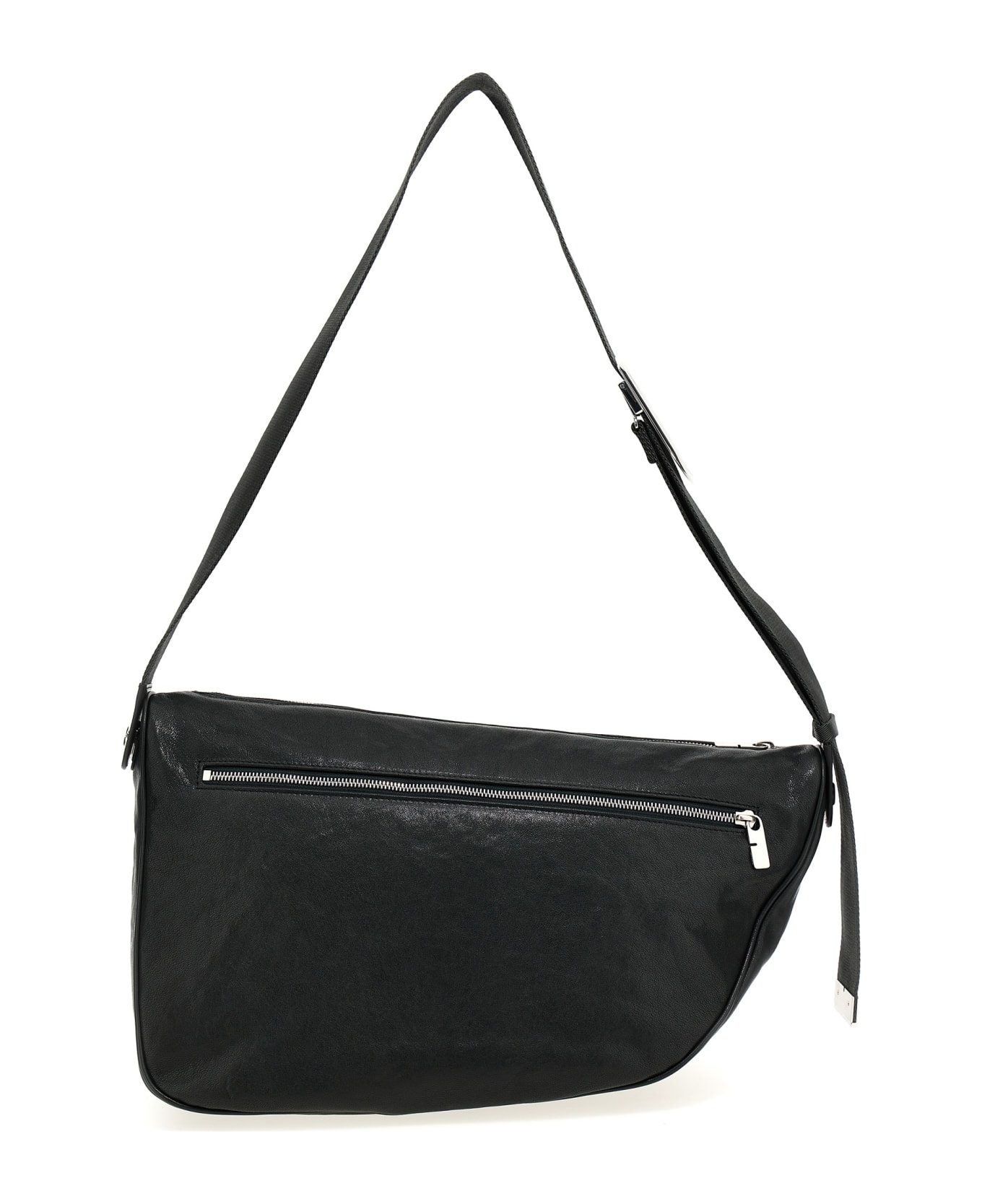 Burberry Large 'messenger Shield' Shoulder Bag - Black  