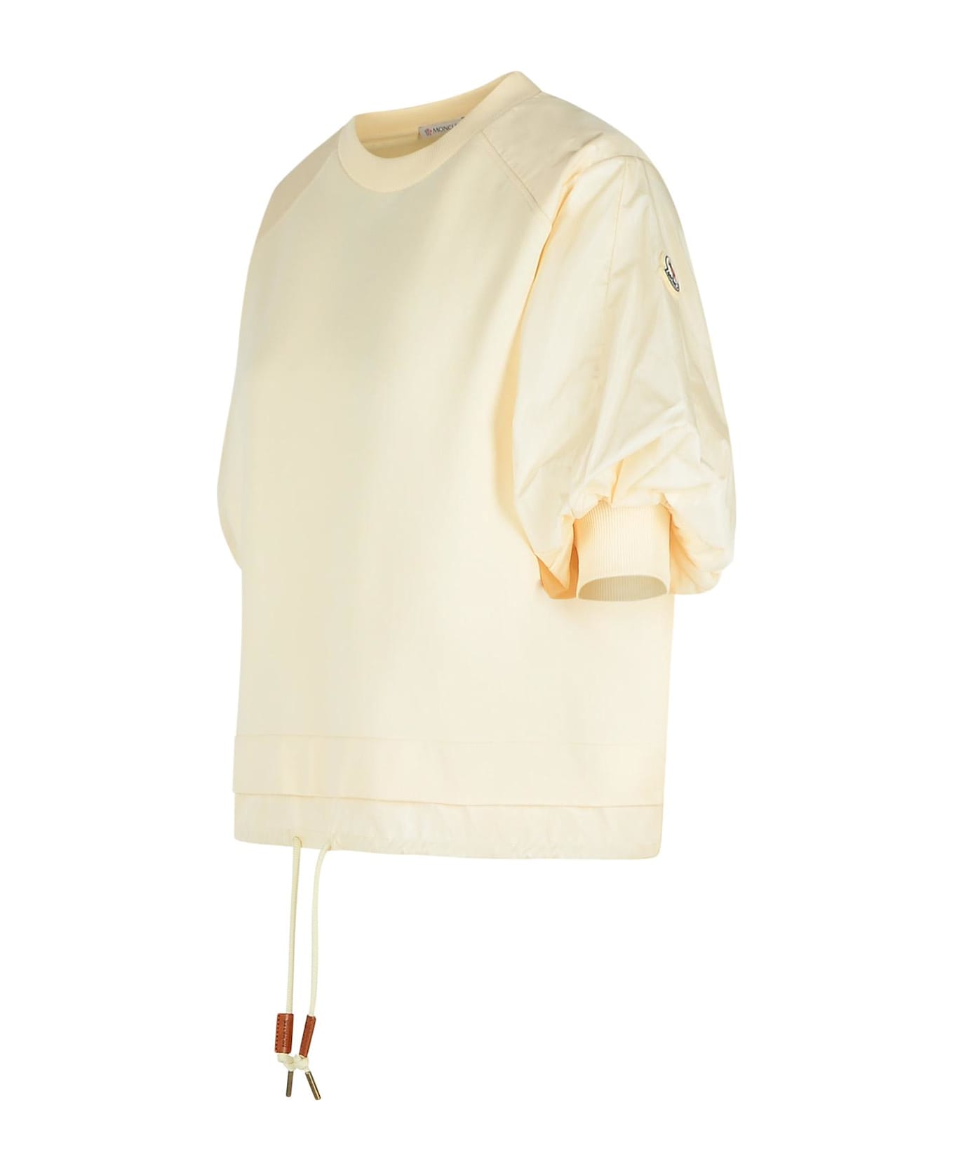 Moncler 'over' Ivory Cotton T-shirt - Ivory