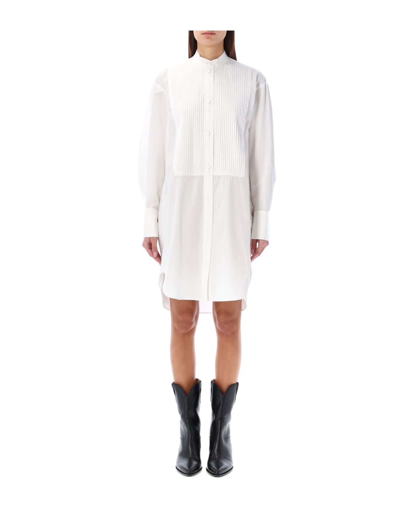 Isabel Marant Rineta Shirt Dress - WHITE ワンピース＆ドレス