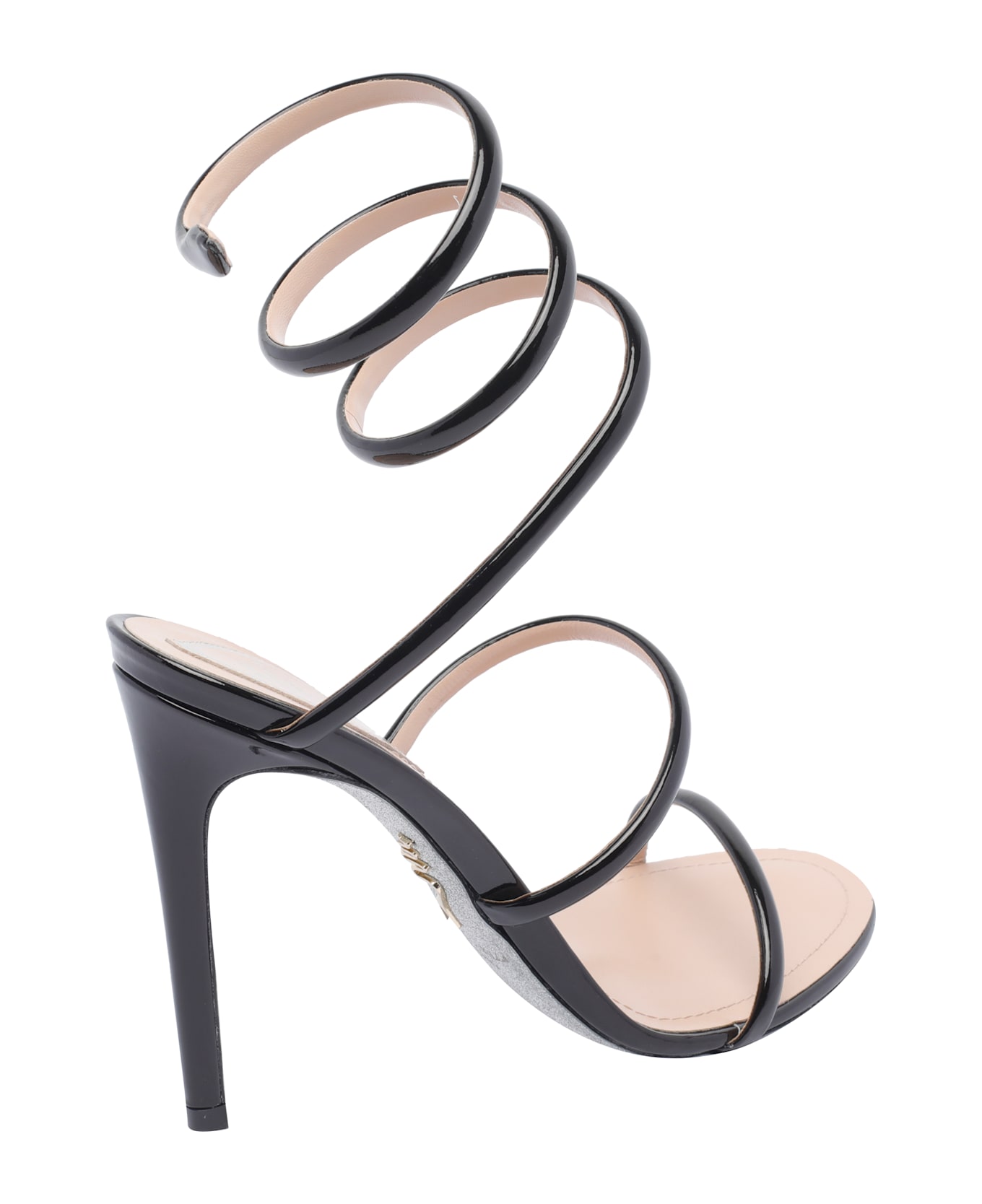 René Caovilla Cleo Pump Sandals - Black