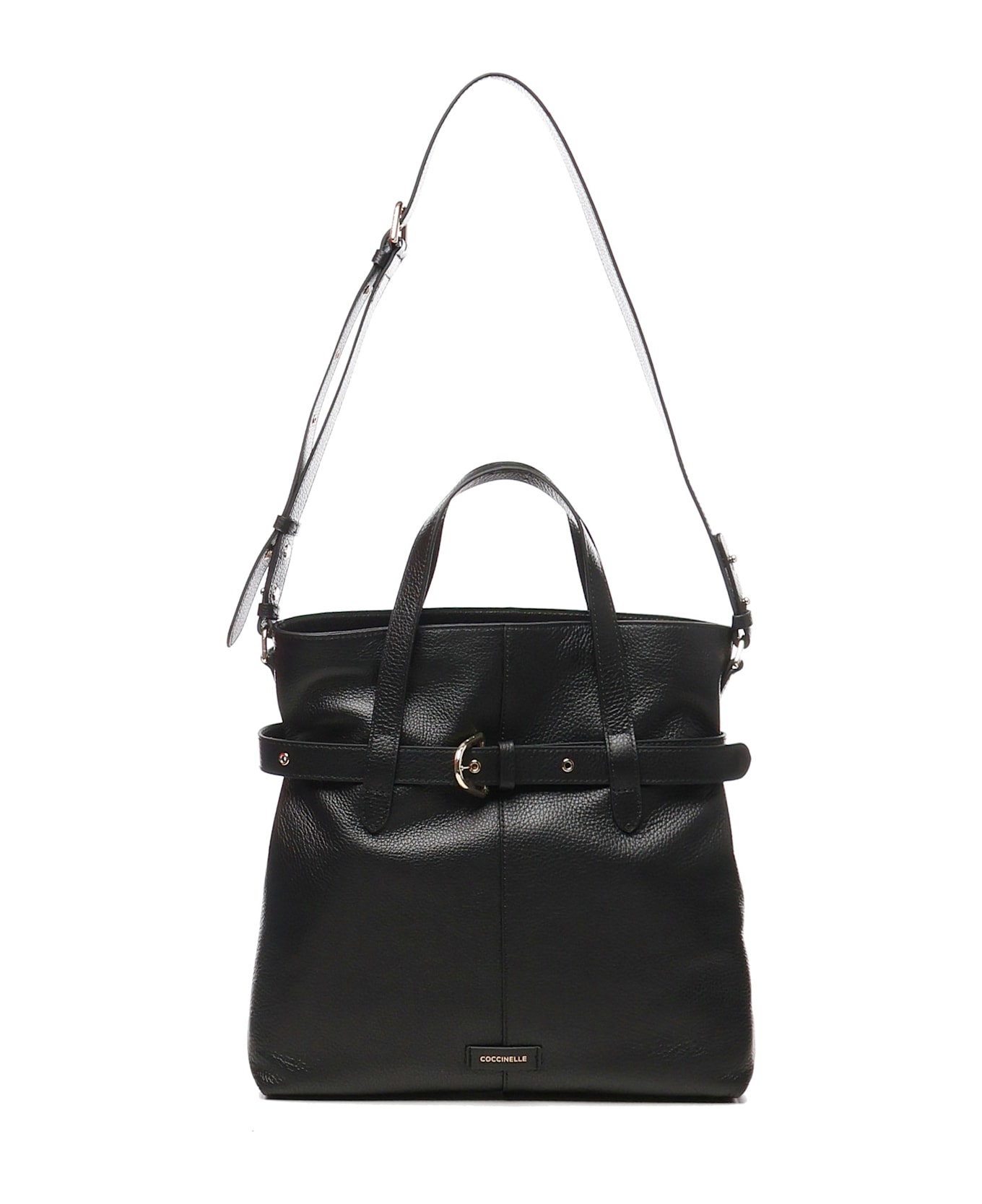 Coccinelle Bucket Bag With Buckle - Black