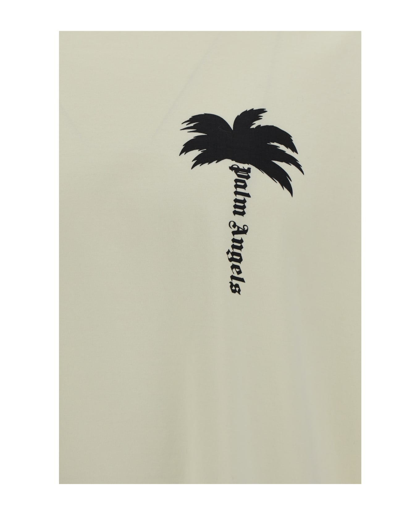 Palm Angels T-shirt With The Palm Logo - Off White Black シャツ