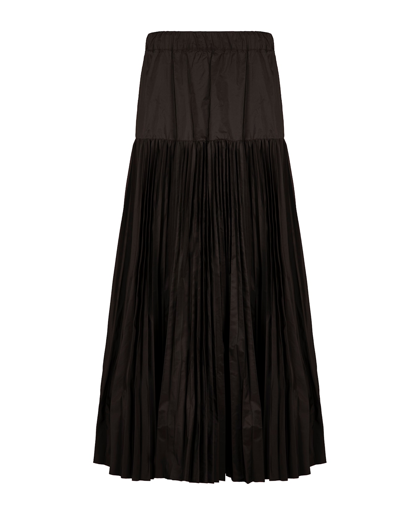 Parosh Pleated Skirt - brown
