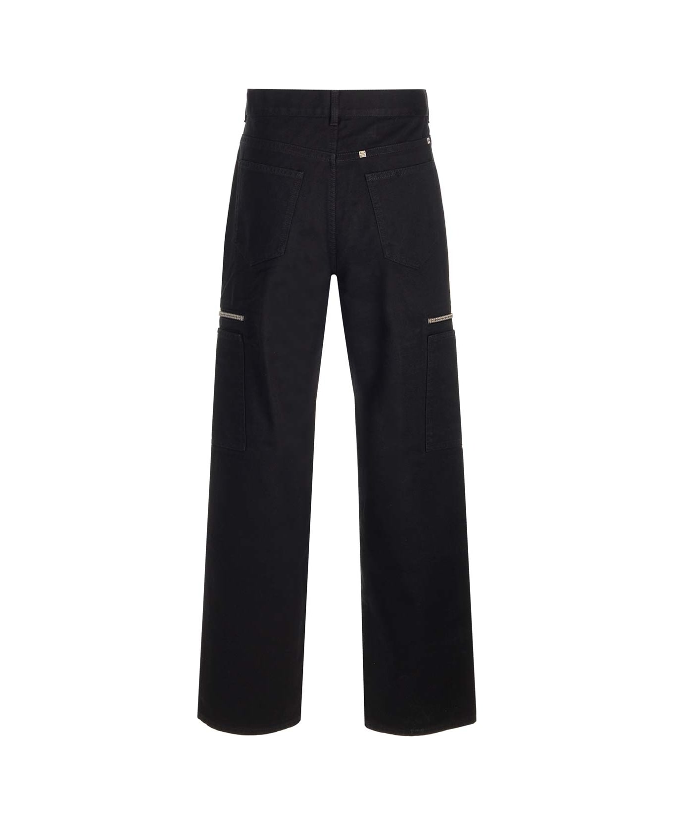 Givenchy Loose Fit Cargo Jeans - Black