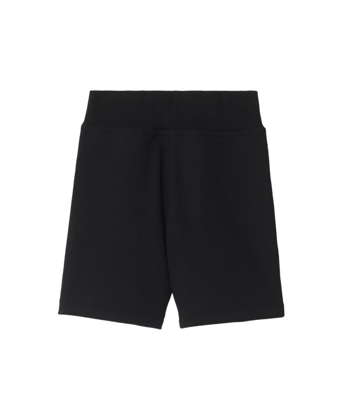 Burberry Kids Checked Cotton Shorts - Black