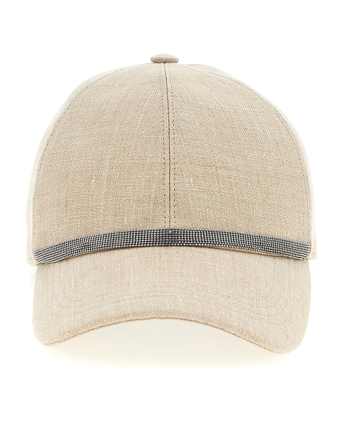 Brunello Cucinelli 'shiny Band' Cap - Beige