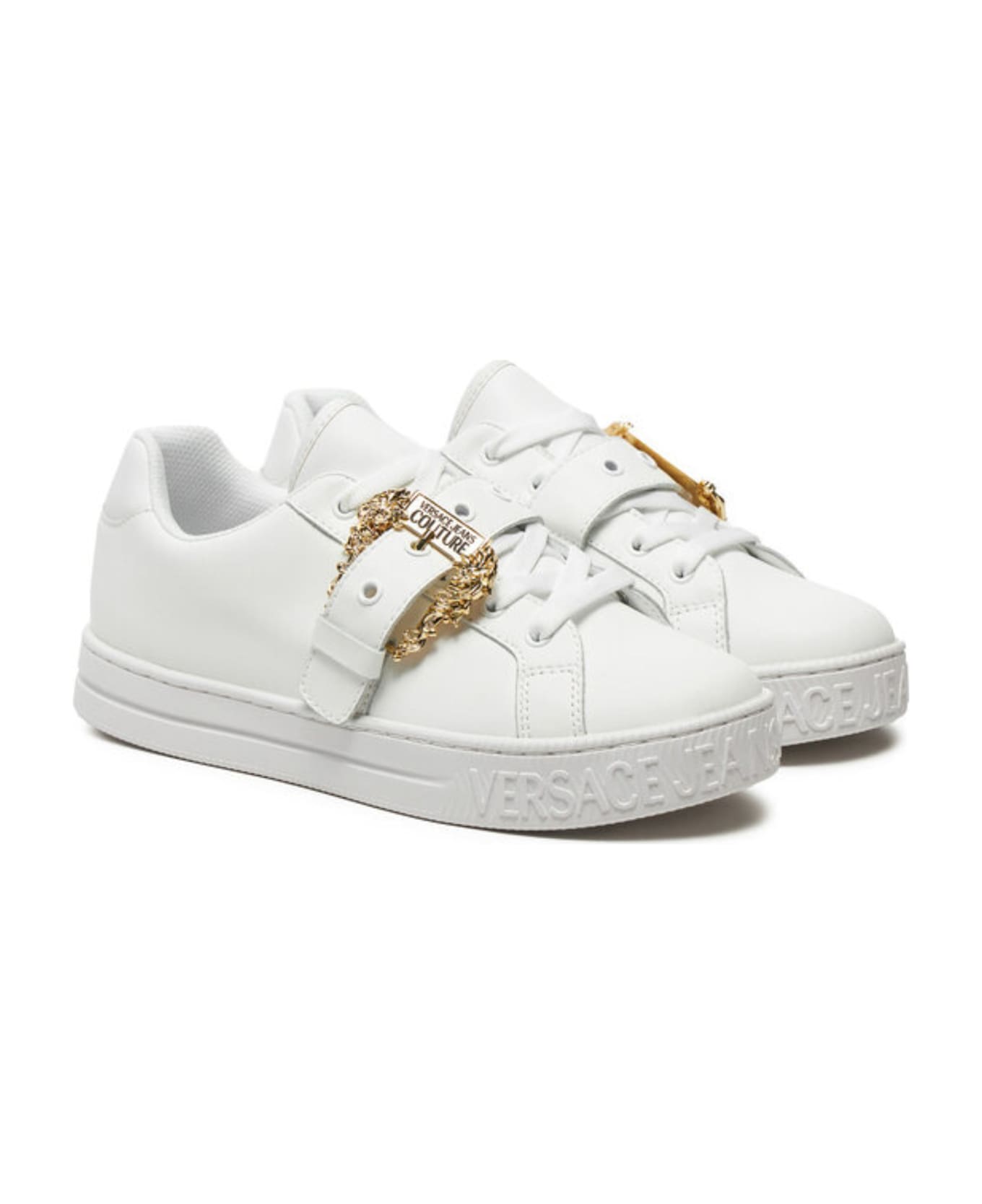 Versace Jeans Couture White Sneakers - White