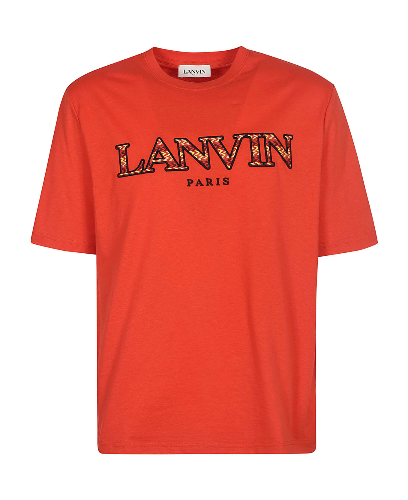 Lanvin Logo Print T-shirt - Poppy Red