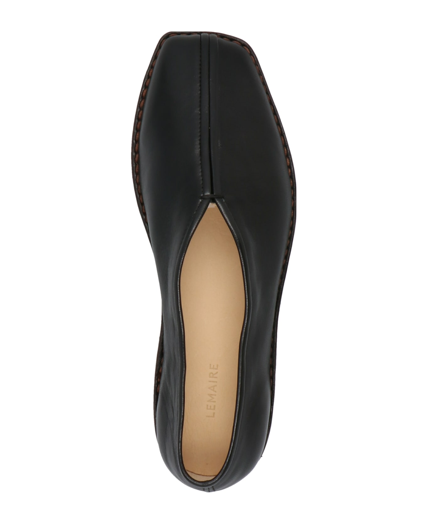 Lemaire 'flat Piped Slippers' Slip Ons - Black  