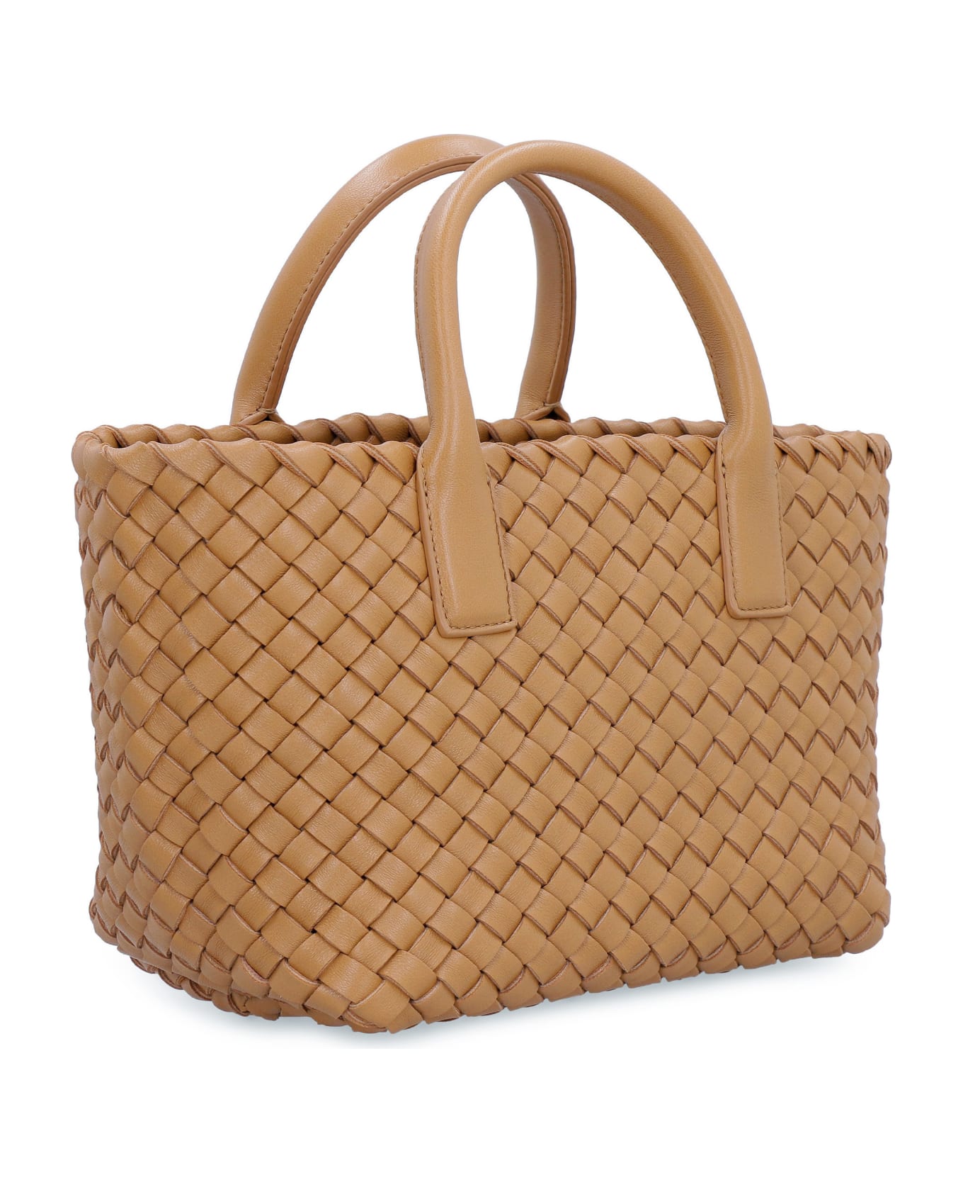 Bottega Mini Cabat Leather Tote Bag italist