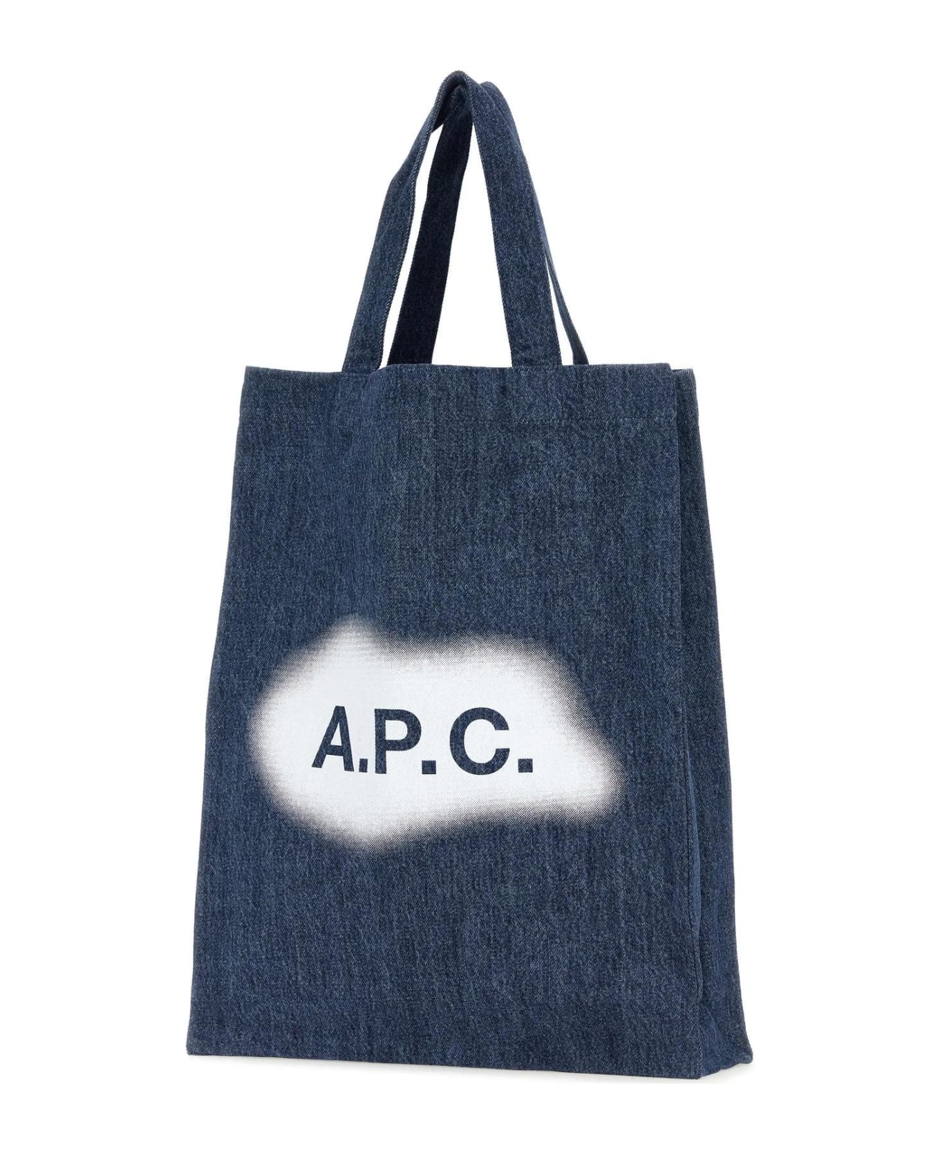 A.P.C. Lou Shopping Bag - WASHED INDIGO