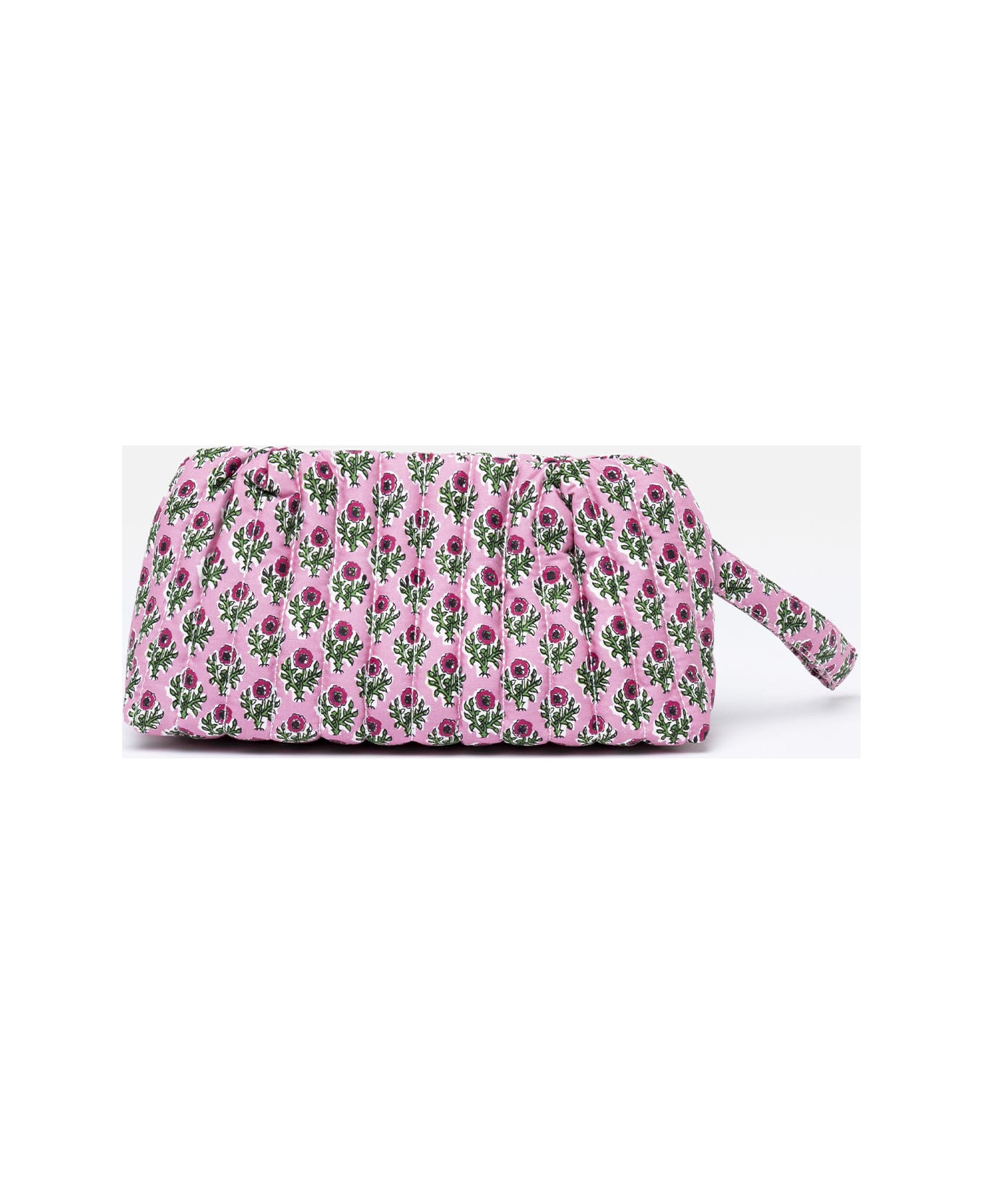 MC2 Saint Barth Flower Patch Quilted Small Pouch - PINK