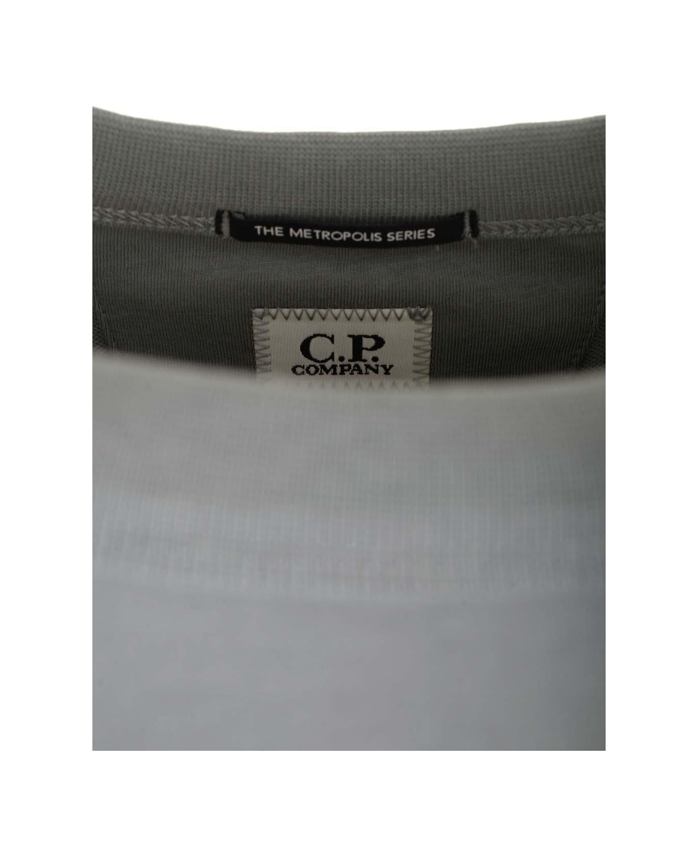 C.P. Company Stretch Fleece Long-sleeved Sweatshirt - GREY