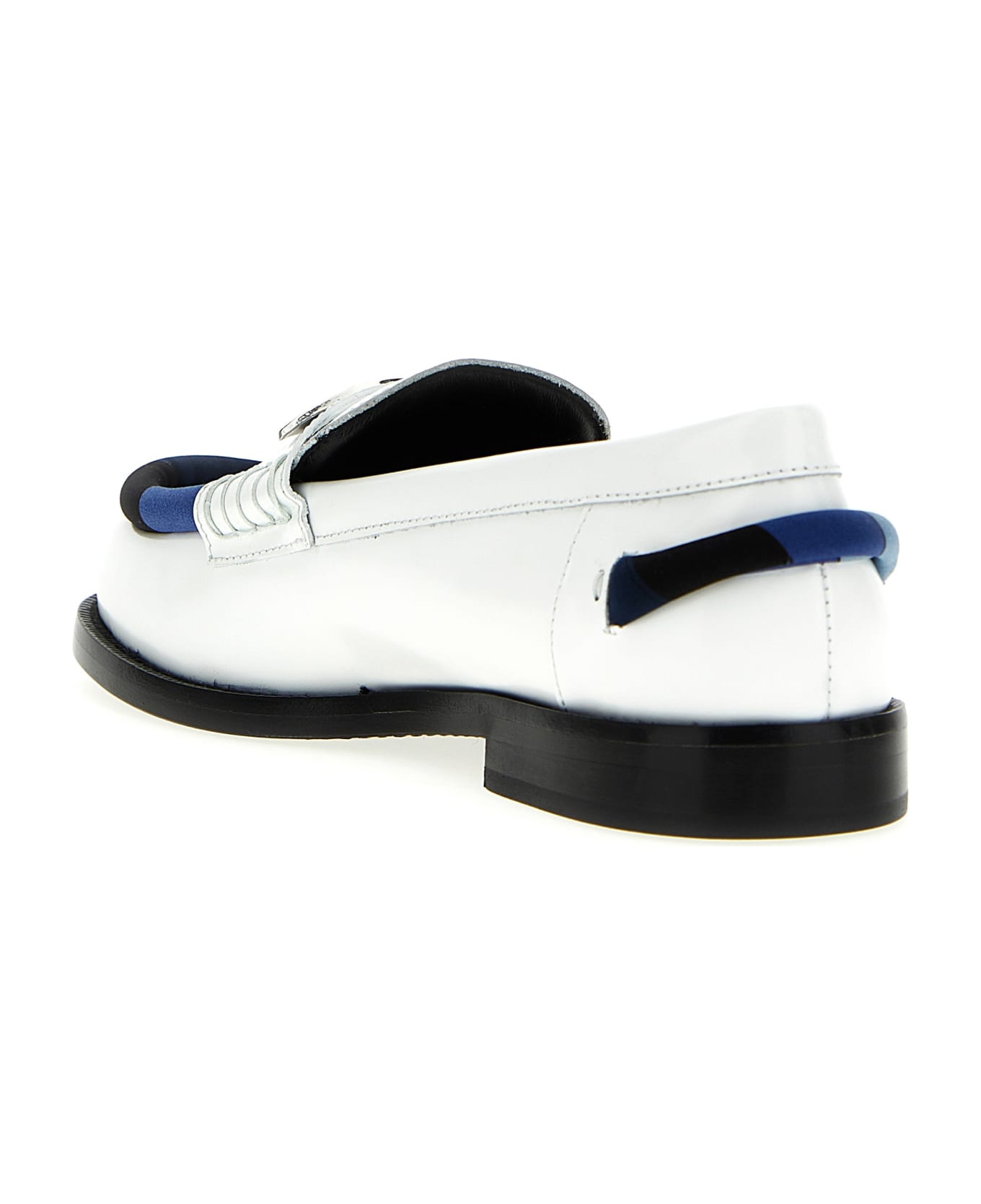 Pucci Logo Leather Loafers - White フラットシューズ