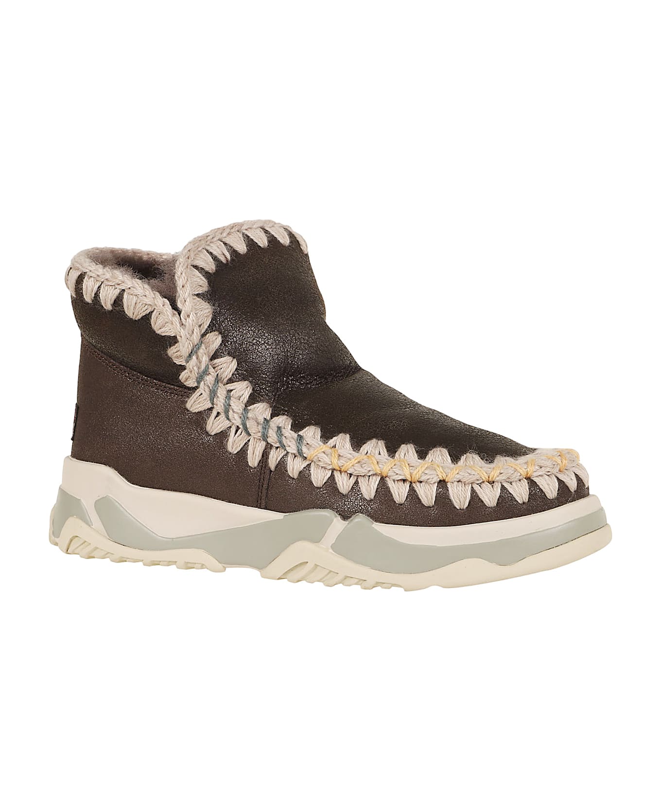 Mou Eskimo Trainer Overstitching - Dumoc Dust Mocha