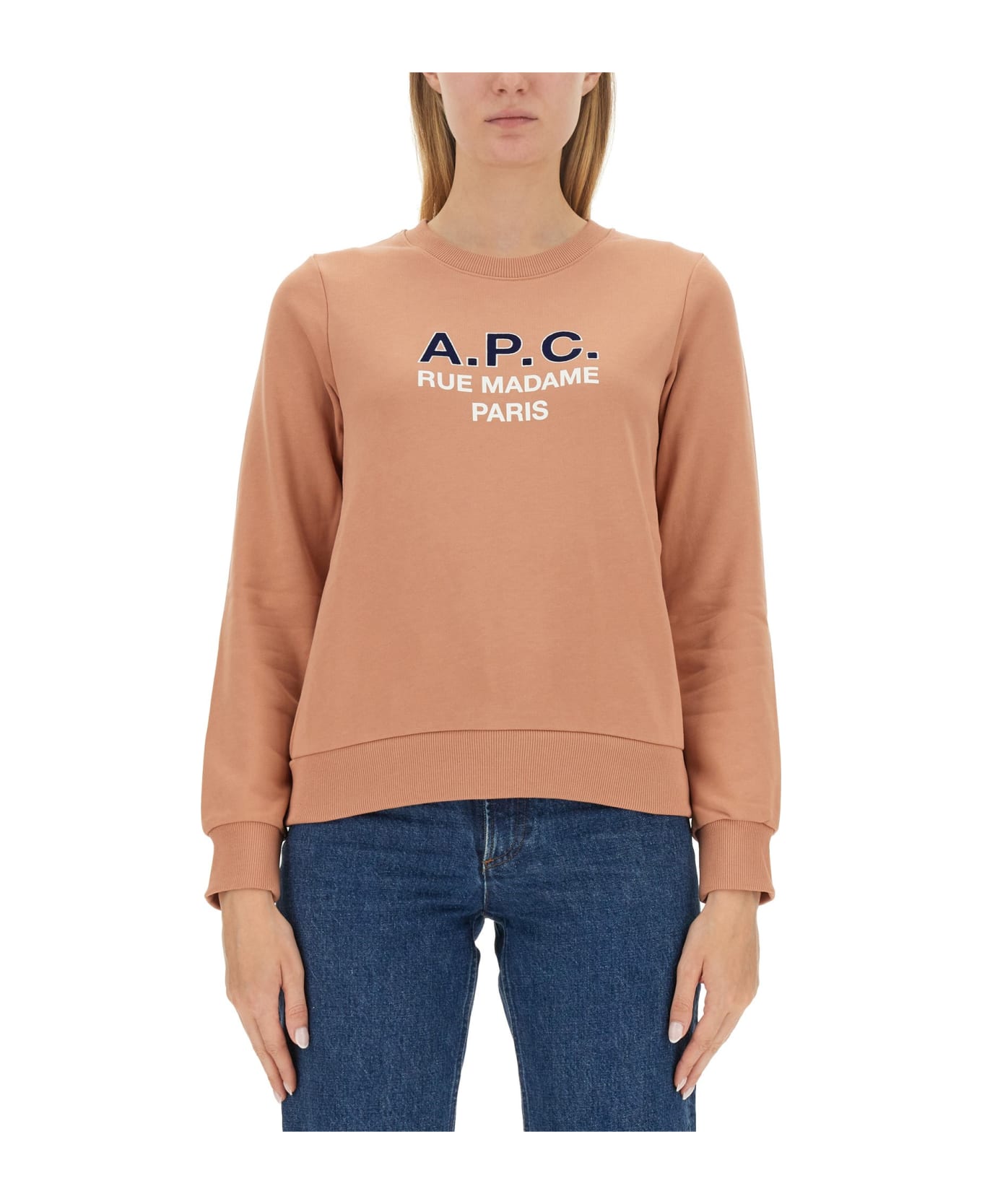 A.P.C. Madame Sweatshirt - Fad Rose Poudre