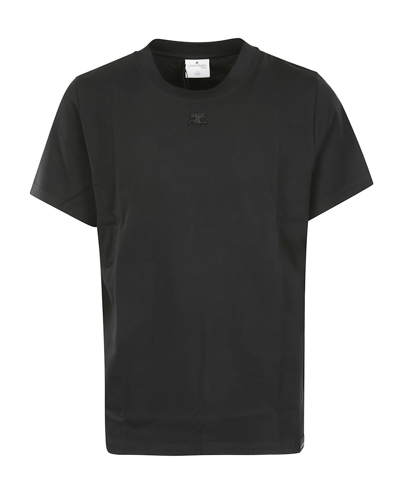 Courrèges Ac Straight T-shirt - BLACK