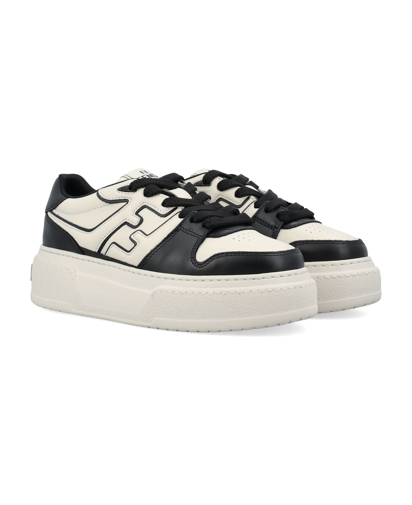 Fendi Match Mix Sneakers - NER+B.IC+NER+BIA.ICE