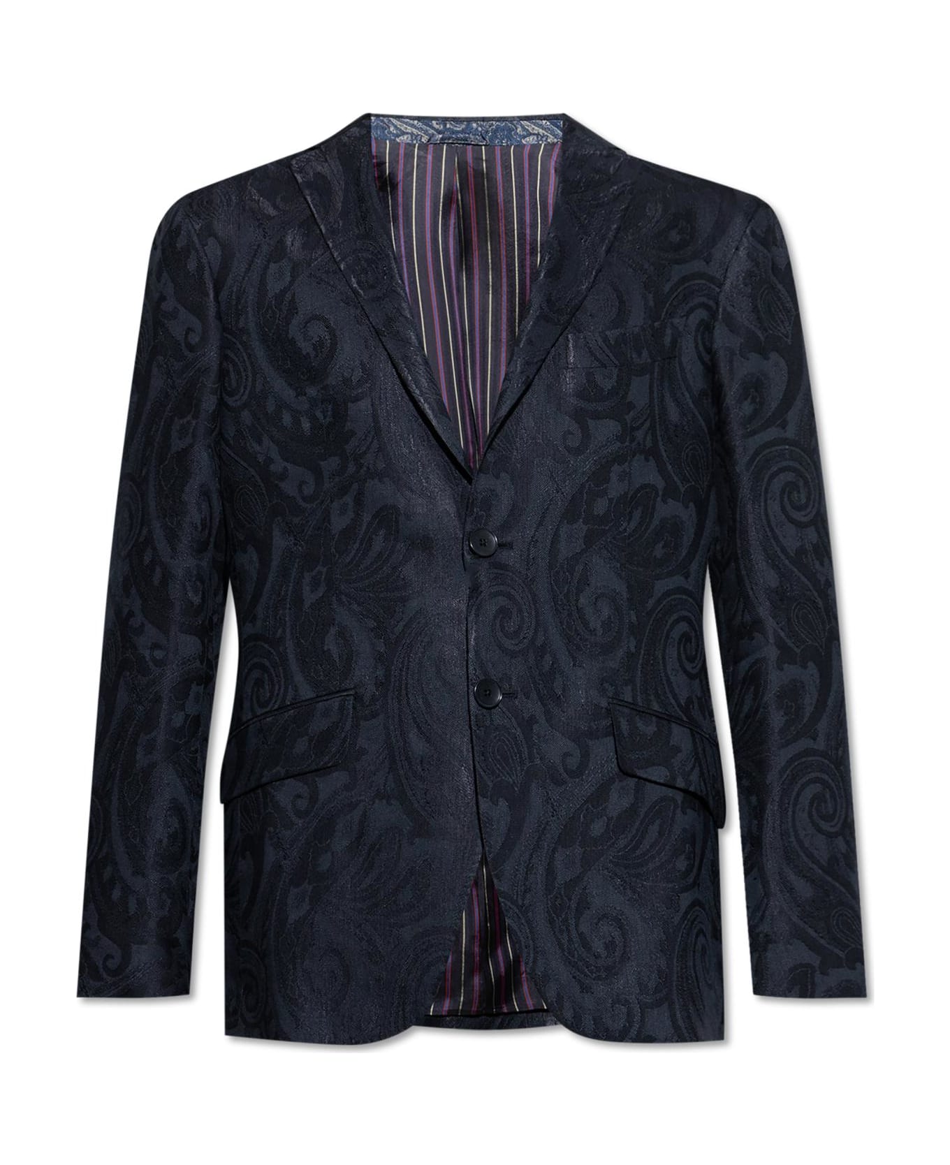 Etro Linen Blazer - Blue