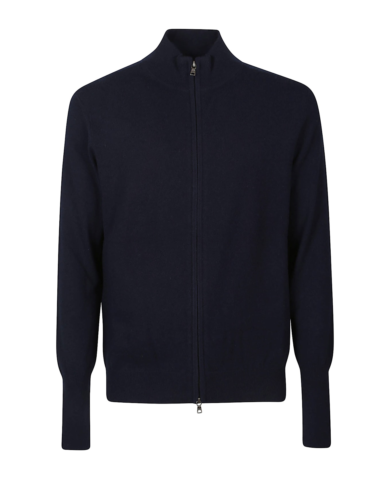 Ballantyne Plain Full Zip Cardigan - Navy