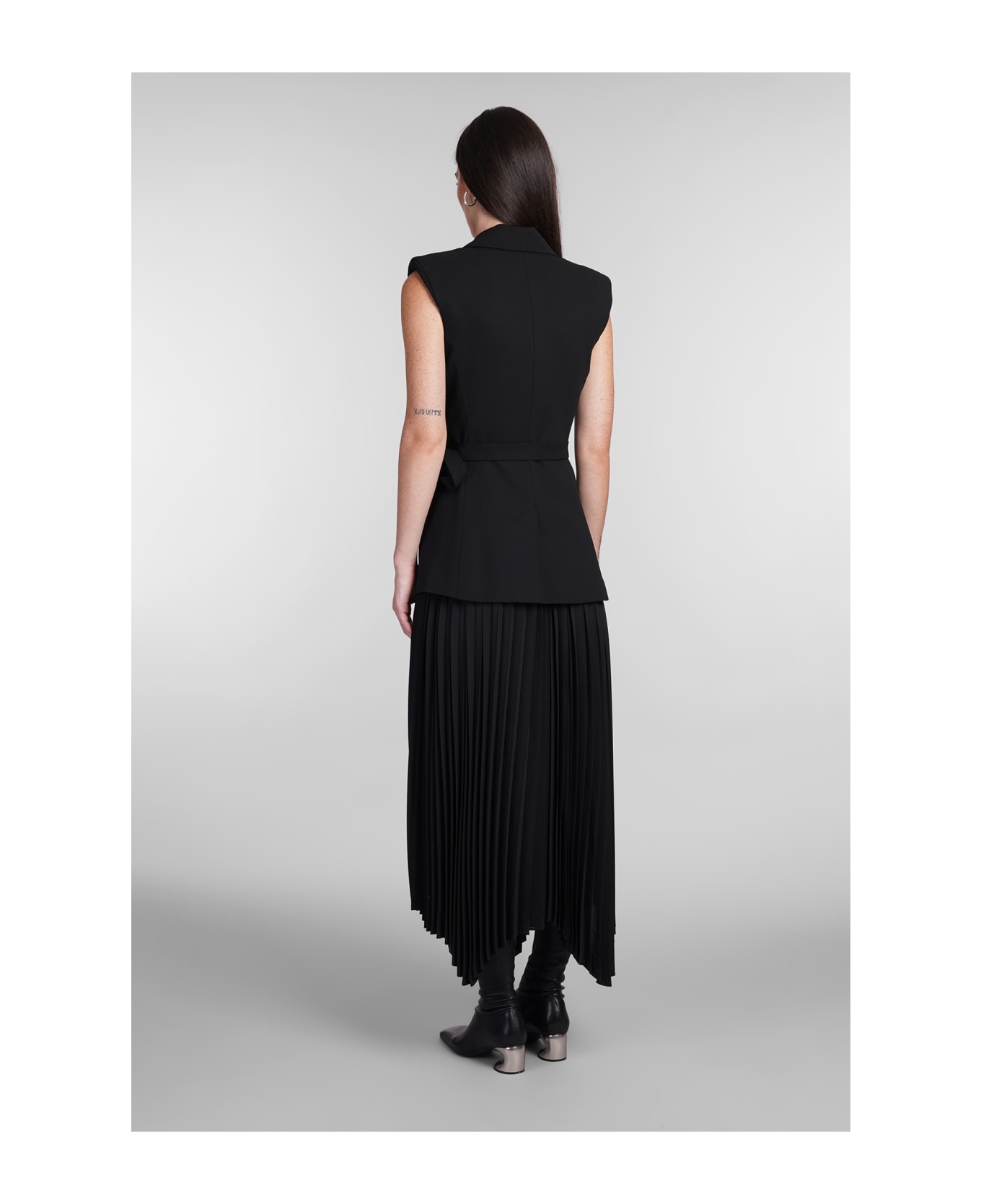 Simkhai Helena Dress In Black Acetate - black