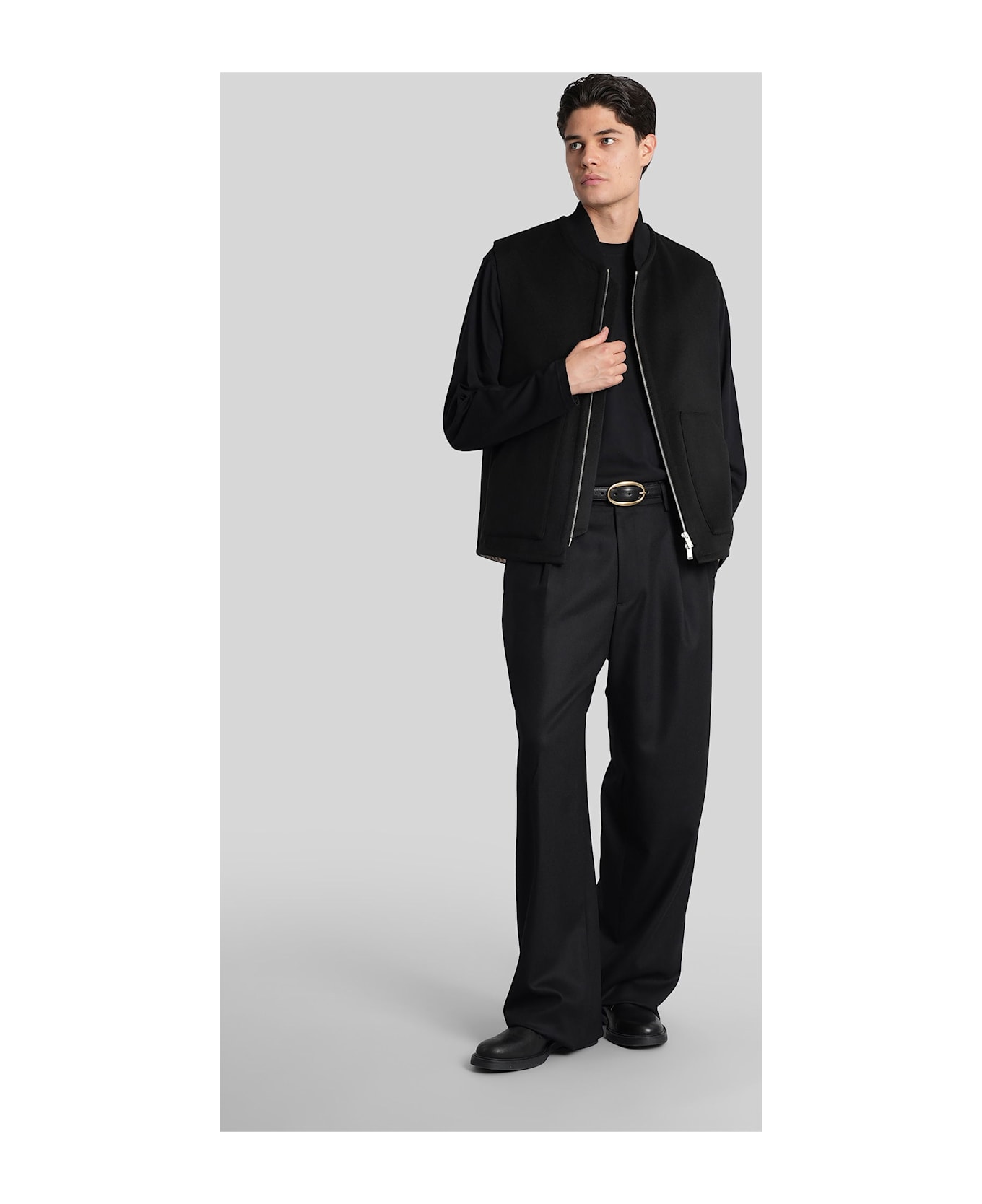 Lardini T-shirt In Black Cotton - black