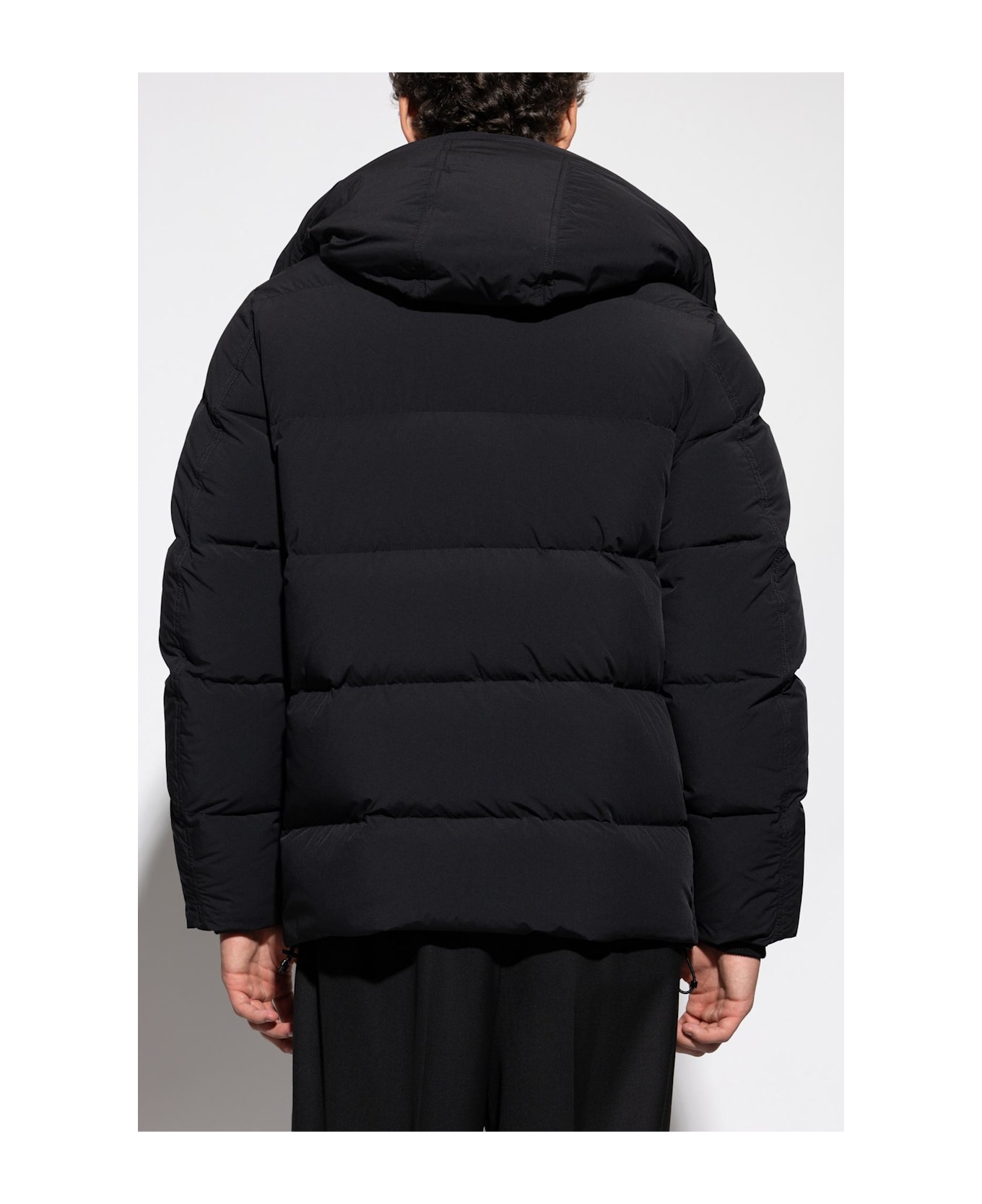 Tom Ford Down Jacket With Detachable Hood - BLACK