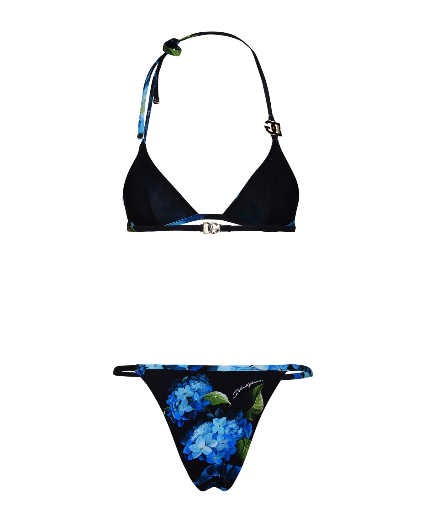 Dolce & Gabbana Bikini Set - Yh Campanule Black 水着