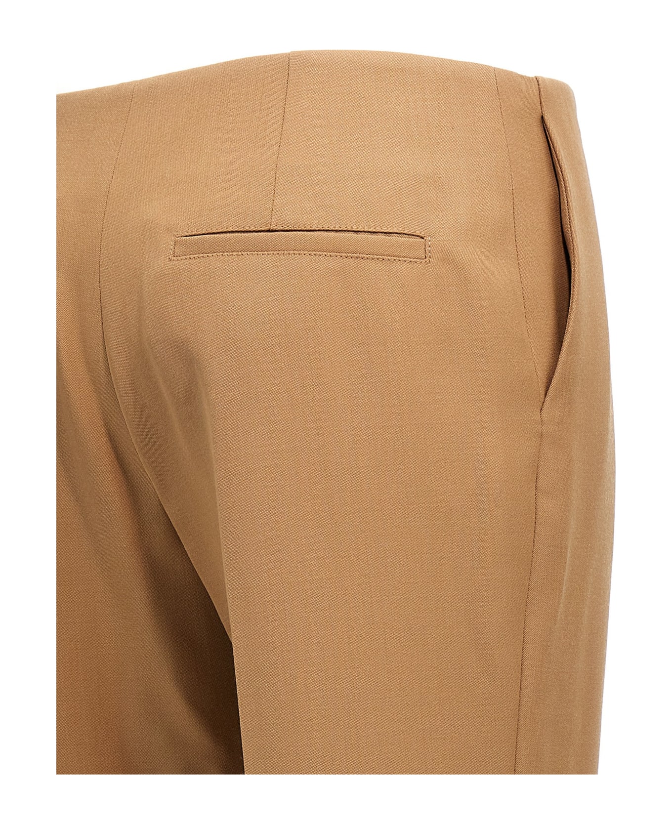 Chloé Asymmetrical Hem Pants - Brown